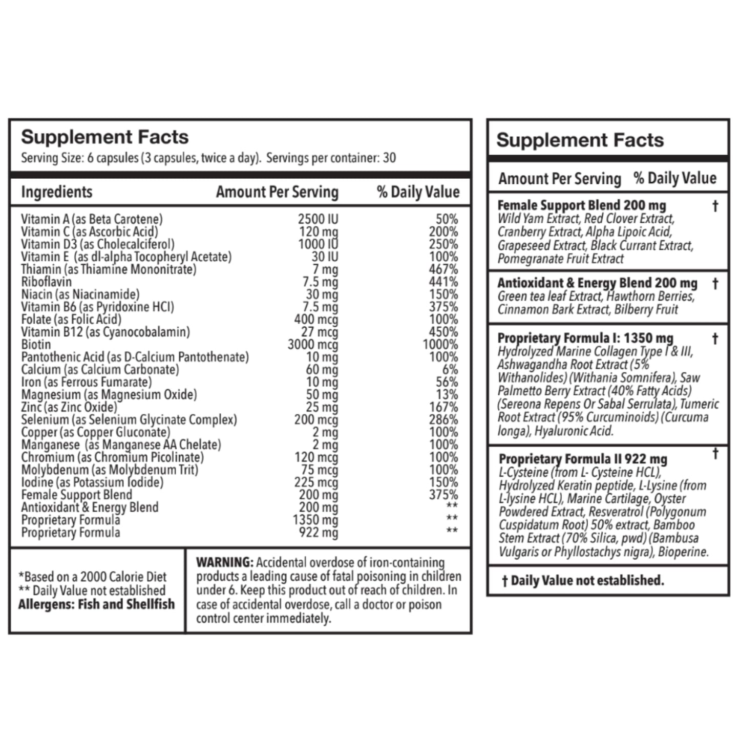 ULULIFE Ultimate Regrow Multivitamin Capsules, 180 Count
