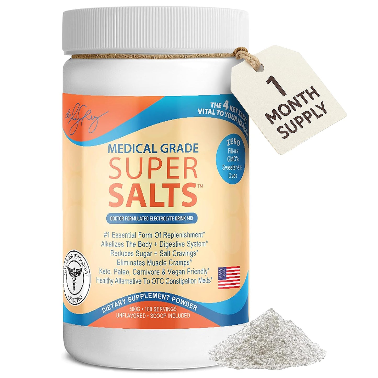 Dr. Liz Cruz Super Salts Electrolytes Hydrating Powder, 17.63 oz