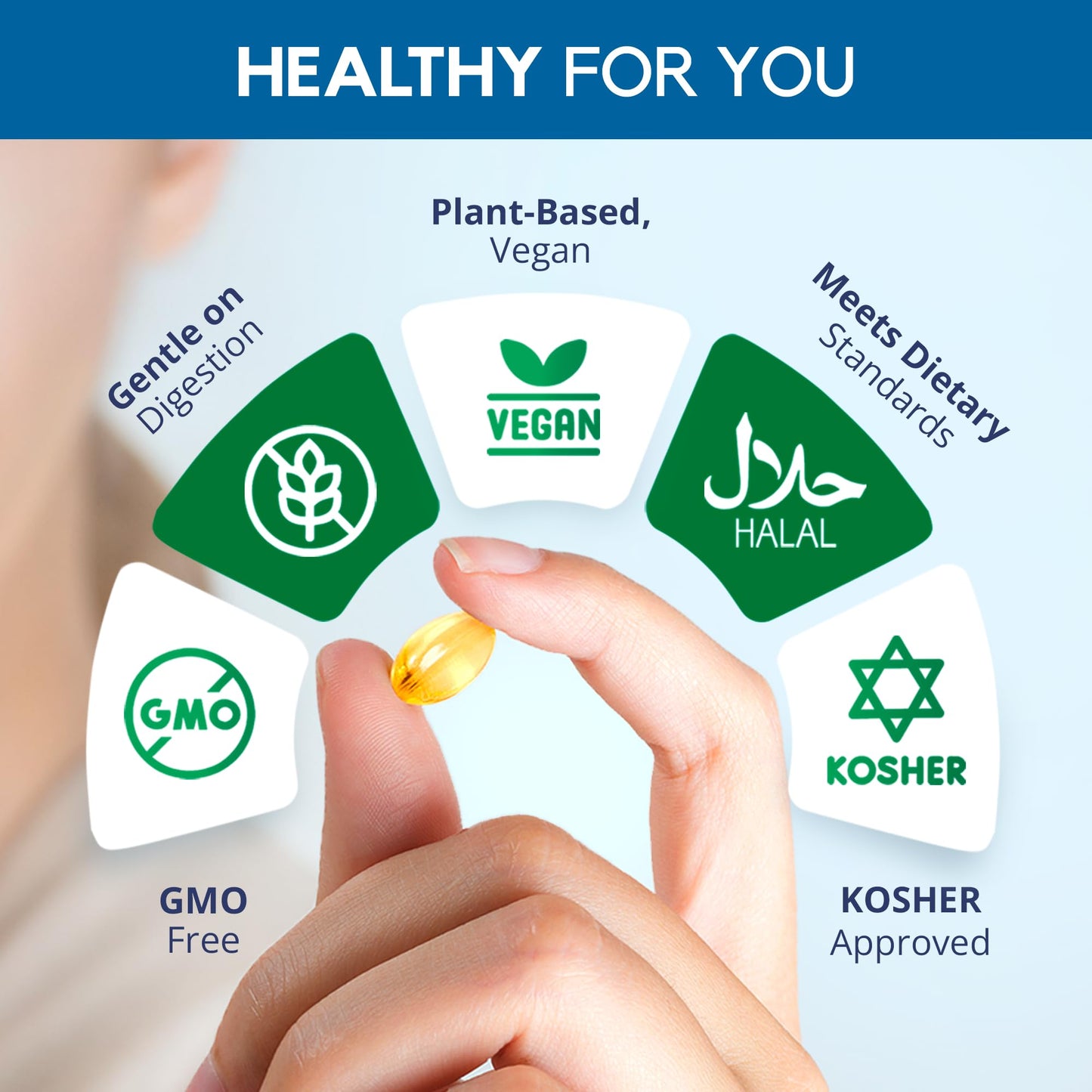 Biorixil Vegan Omega-3 Algae Oil Softgels, 60 Count