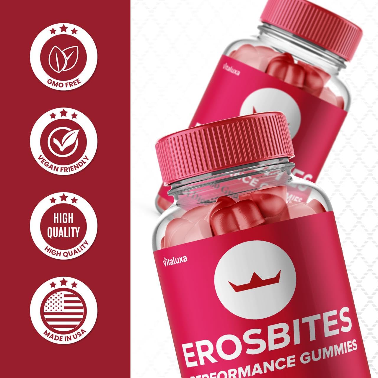 Vitaluxa Eros Bites Gummies 180 Count