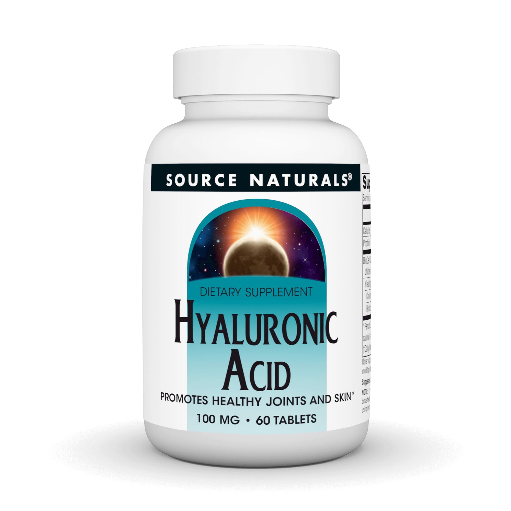 Source Naturals Hyaluronic Acid 100 mg Tablet, 60 Tablets