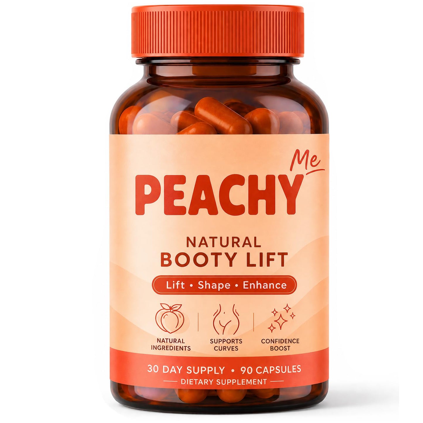 Cosmody Peachy Me BBL Pills Natural Booty Lift Capsule 90 Count