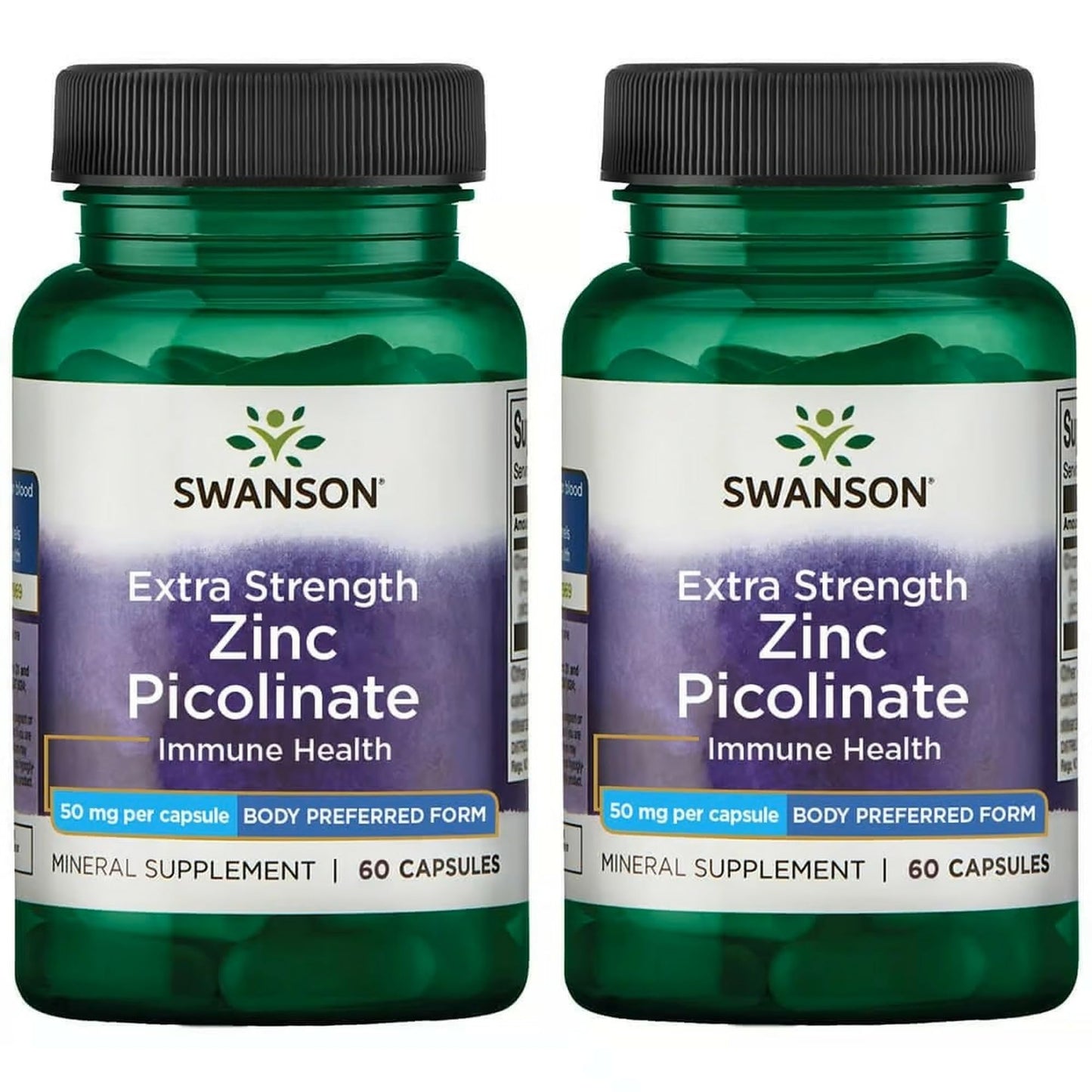 Swanson Premium Brand Zinc Picolinate Extra Strength Capsules, 50 mg per capsule, 120 Capsules