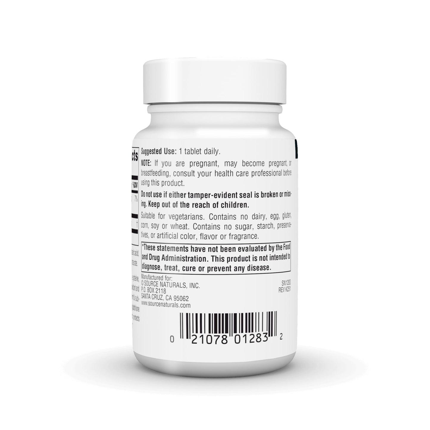 Source Naturals Reduced Glutathione, Antioxidant for Liver Support, 250mg Tablet, 60 Tablets