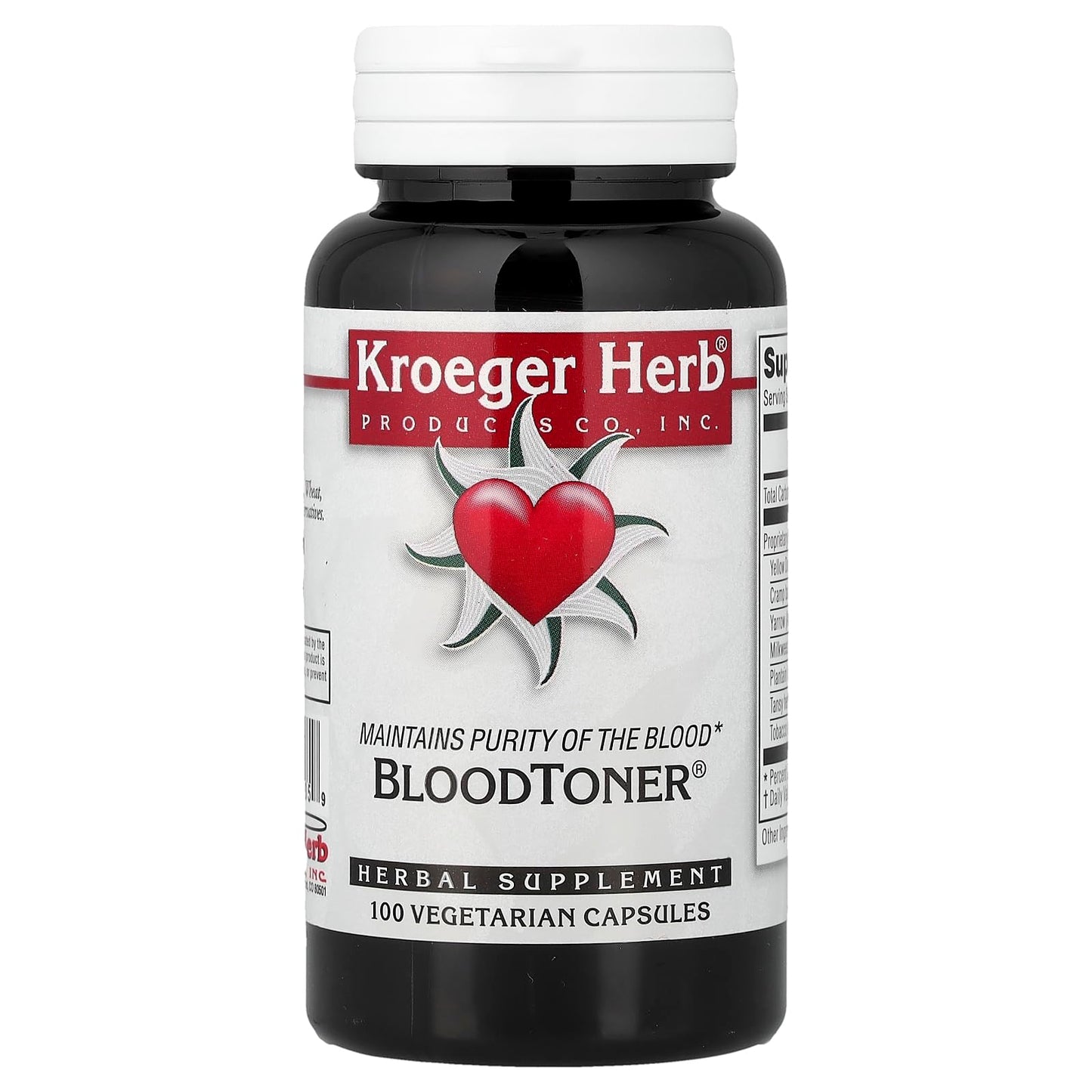 Kroeger Herb Products BloodToner 100 Capsules