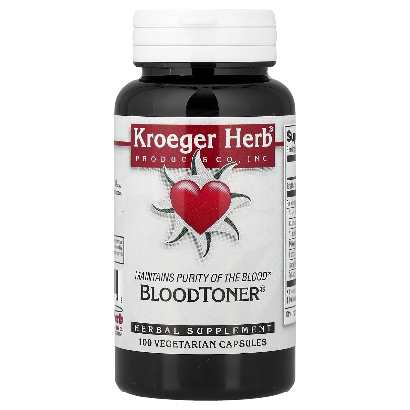 Kroeger Herb Products BloodToner 100 Capsules