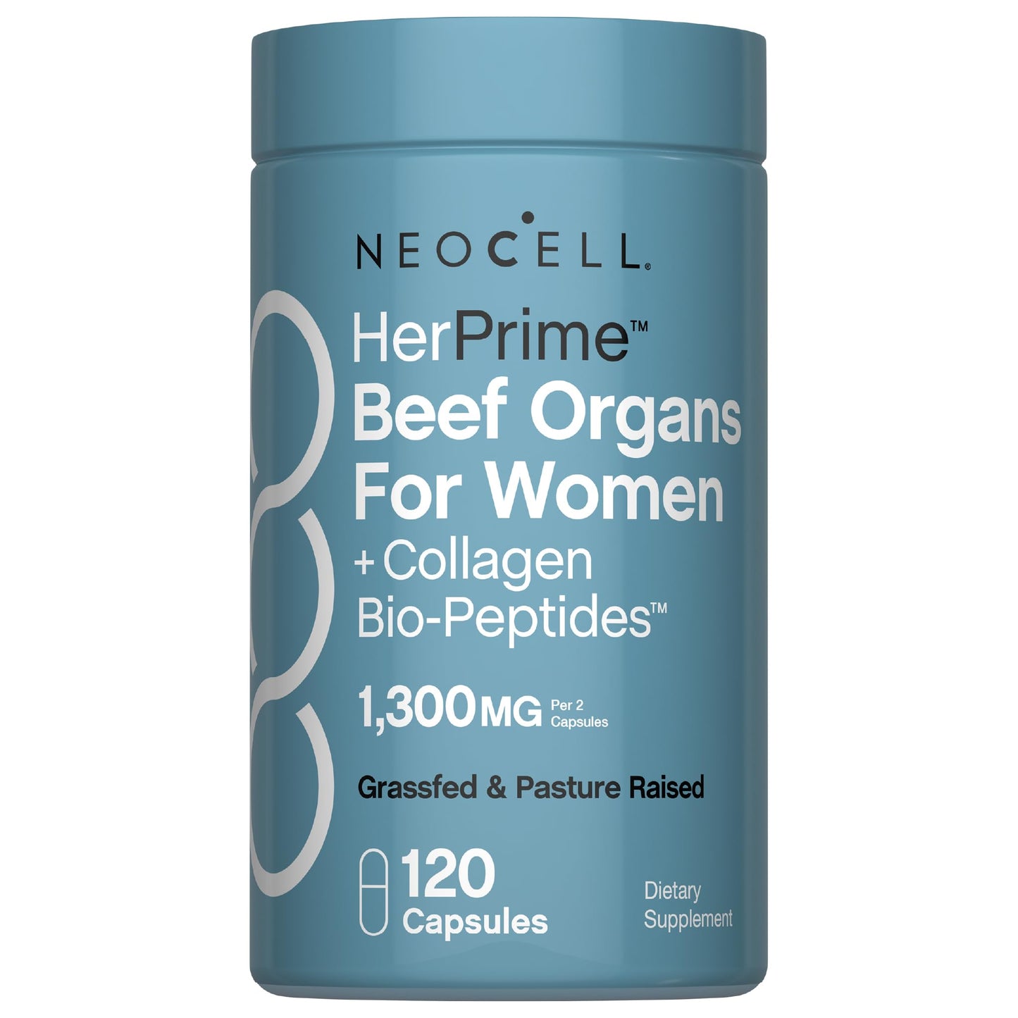 NeoCell Beef Supplement for Women with Collagen Bio-Peptides Capsule 120 Count