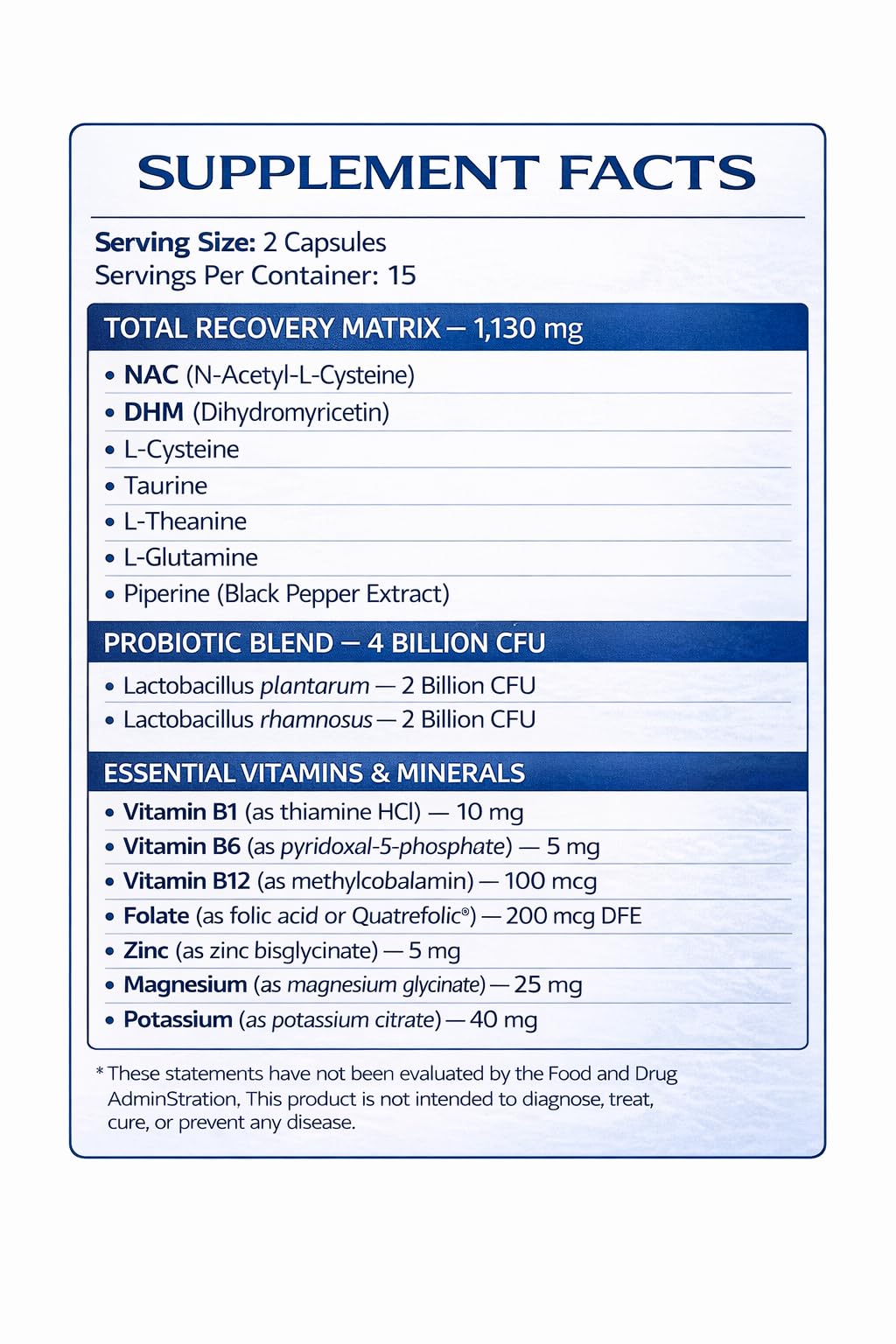 THE TIPSY DR Pre-Party Support Capsules 30 Capsules