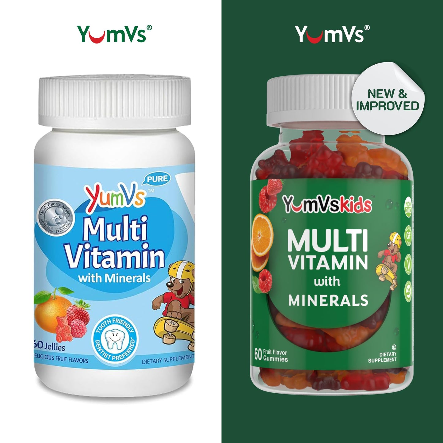 YUM-V'S Kids Multivitamin Gummies 60 Count