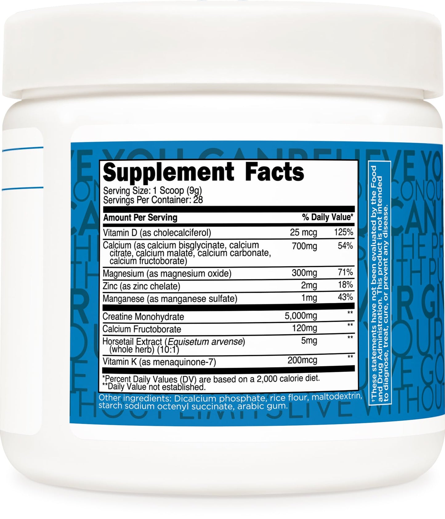 TransformHQ Healthy Aging Longevity Creatine Powder, 9 oz