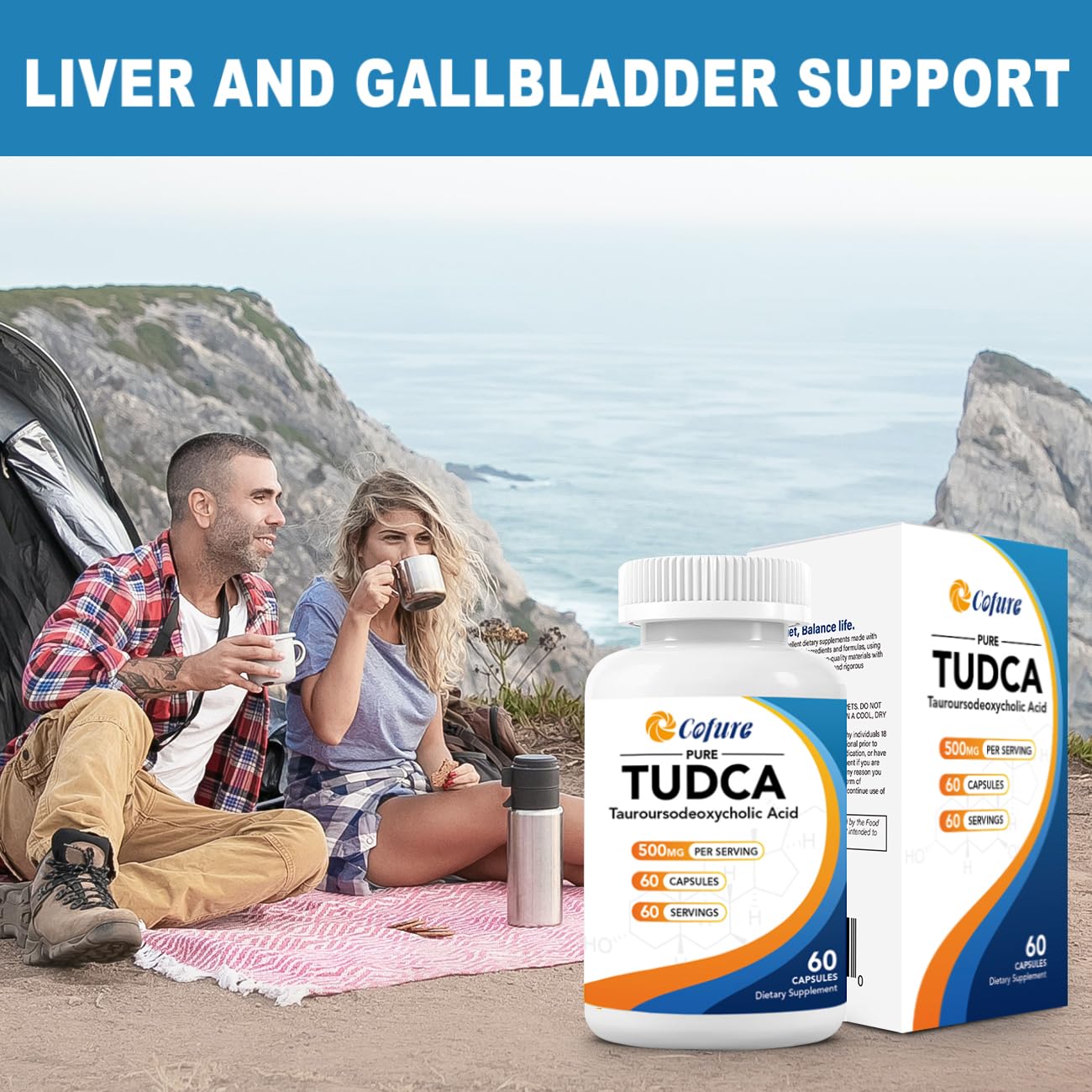 Cofure TUDCA 500mg Capsule, 60 Count