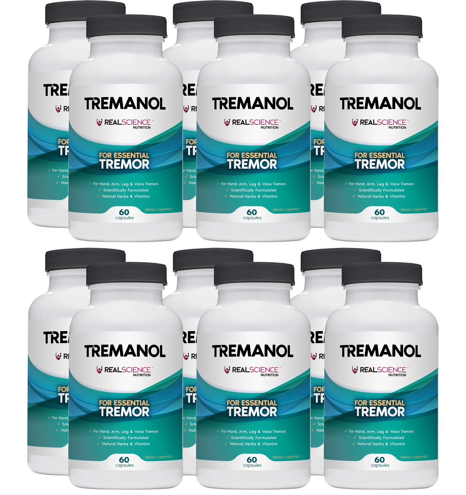Tremanol Natural Aid Herbal Supplement – Includes Vitamin B2 & B12, Passionflower & Skullcap, Tablets, Pack of 12