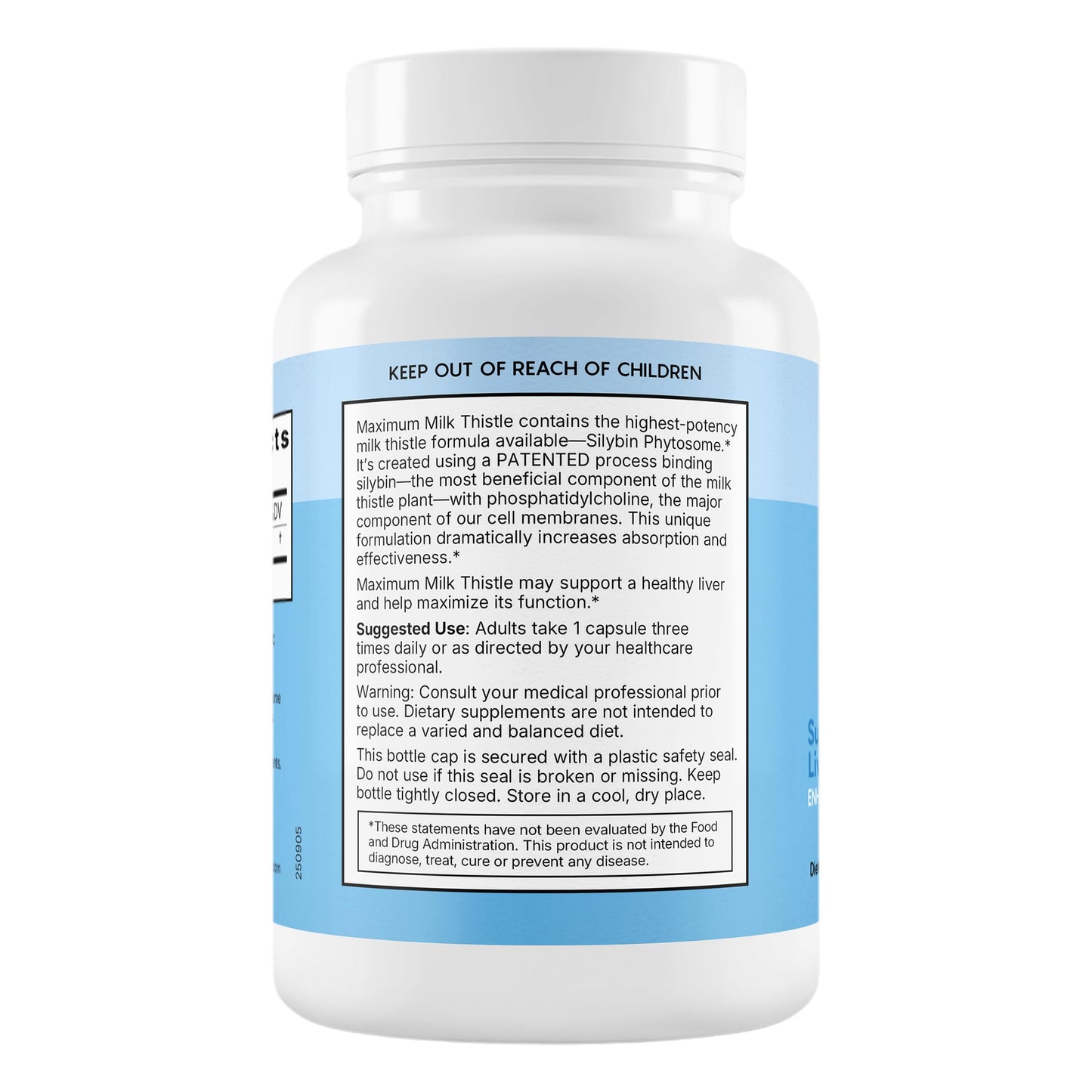 Natural Wellness Milk Thistle Liver Support Capsules, 90 Count