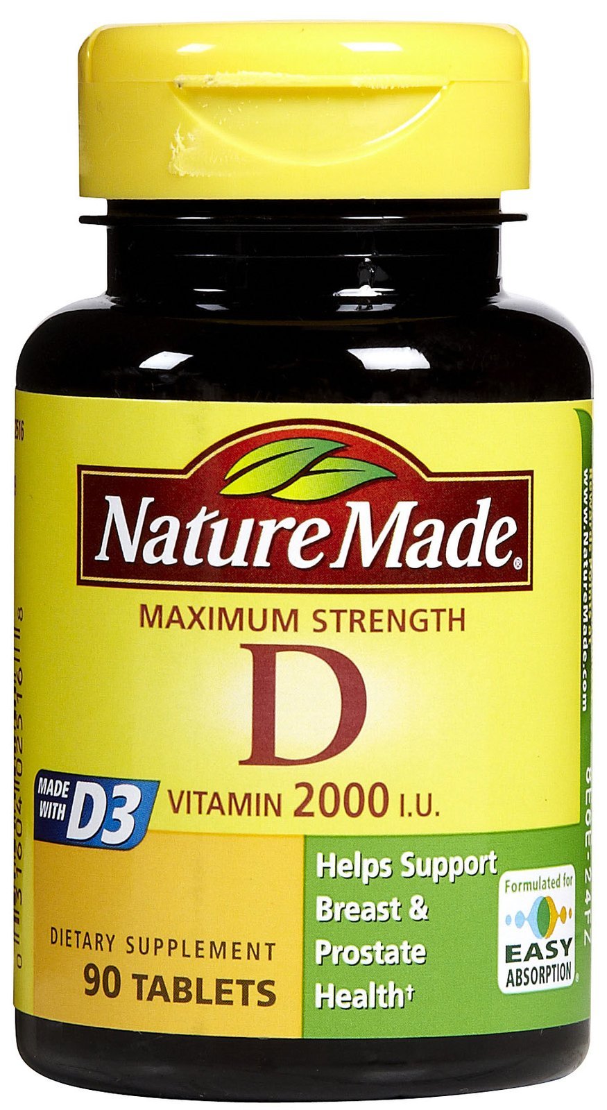 Nature Made Vitamin D 2000 IU Tablets, 90 Tablets