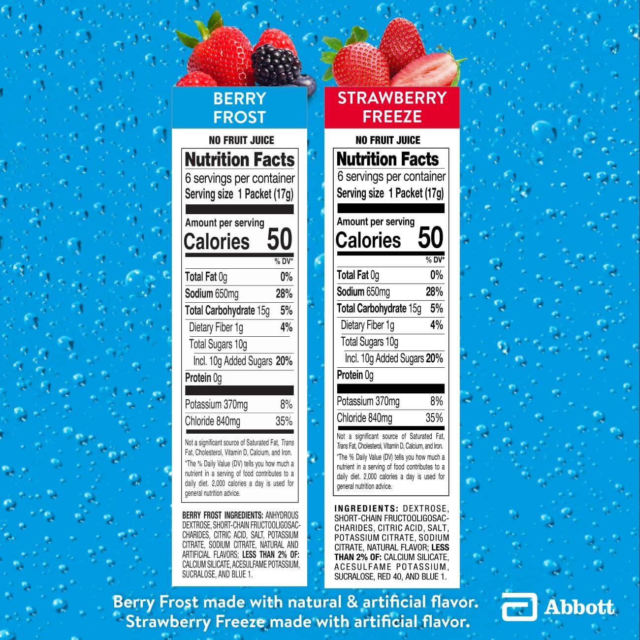 Pedialyte AdvancedCare Plus Electrolyte Powder Packets Variety Pack, 48 Pack