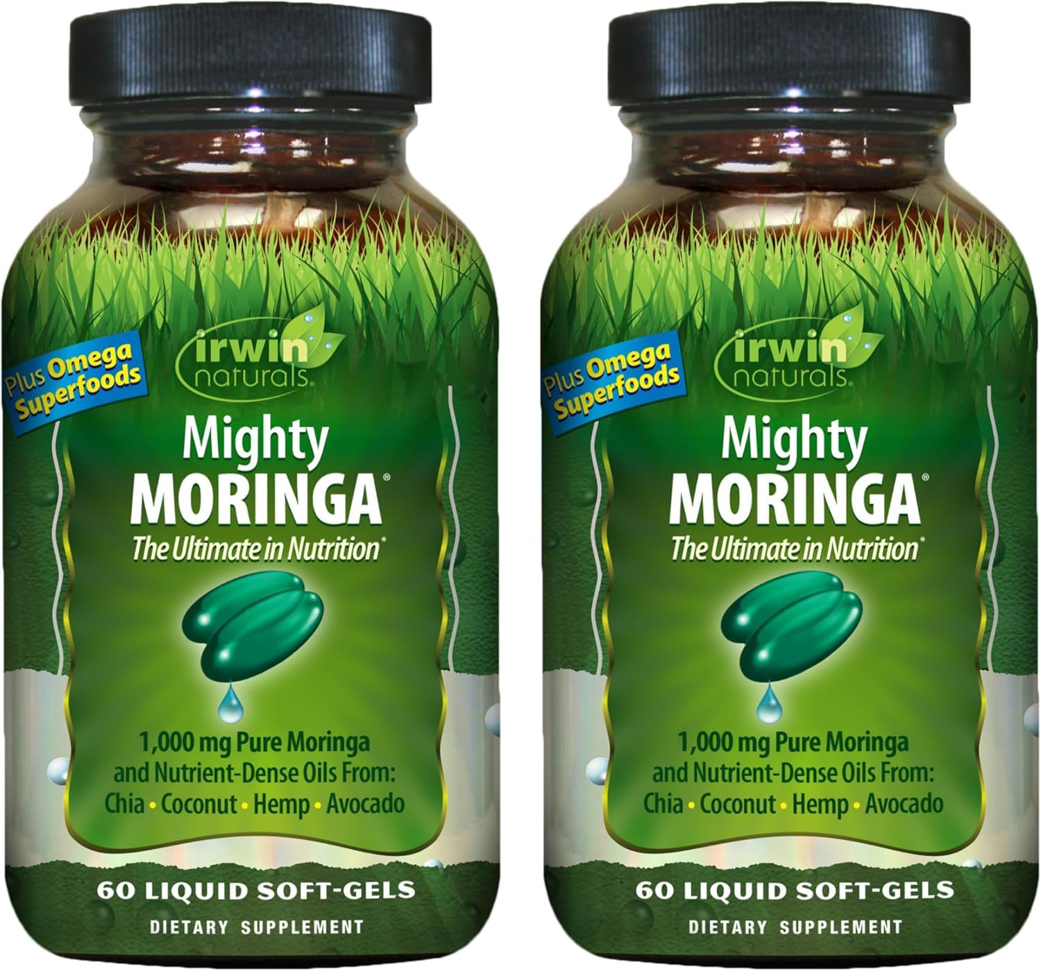 Irwin Naturals Mighty Moringa Superfood Nutrition Supplement Softgels 120