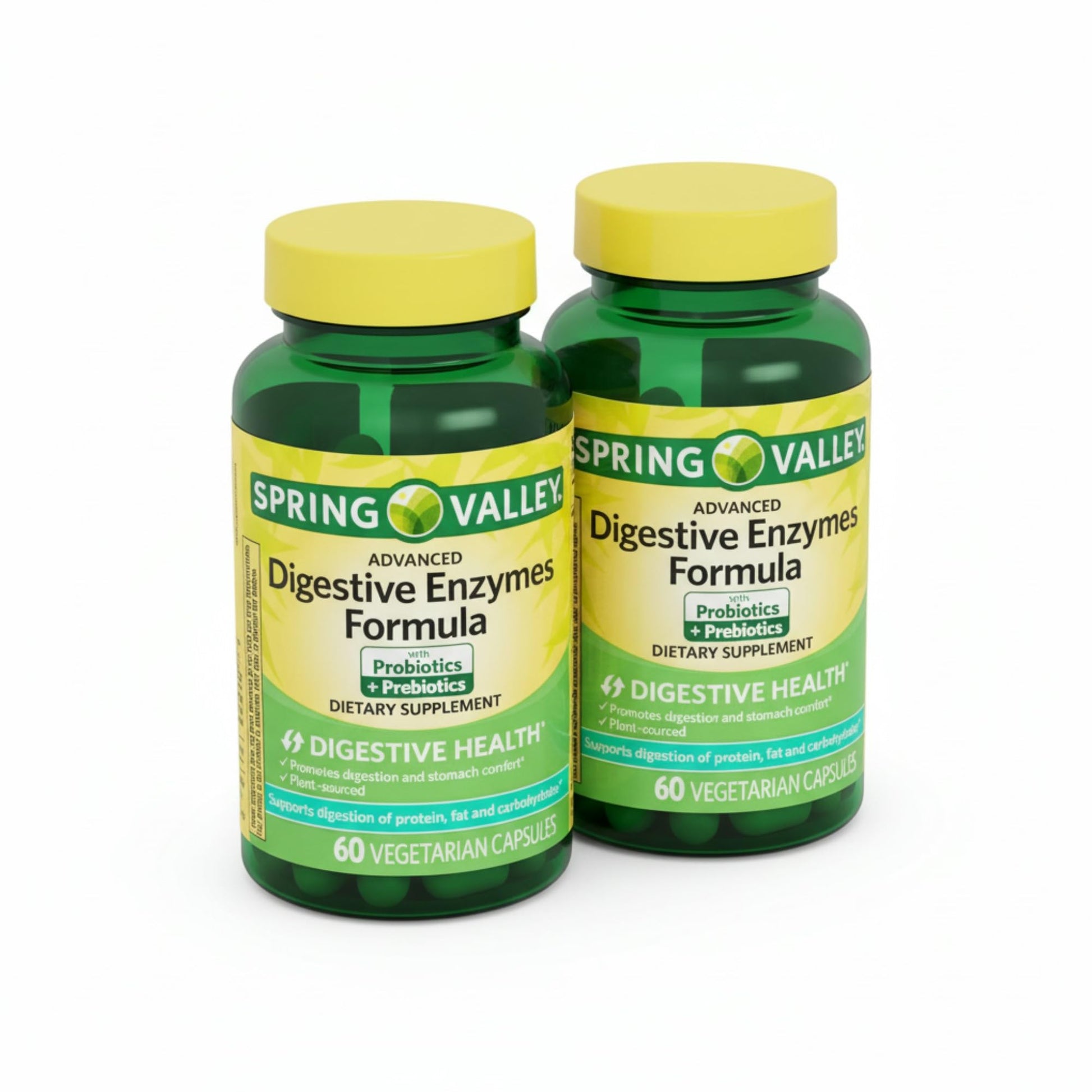 Unique Bundle Store Digestive Enzymes with Probiotics and Prebiotics Vegetarian Capsules, 120 Count
