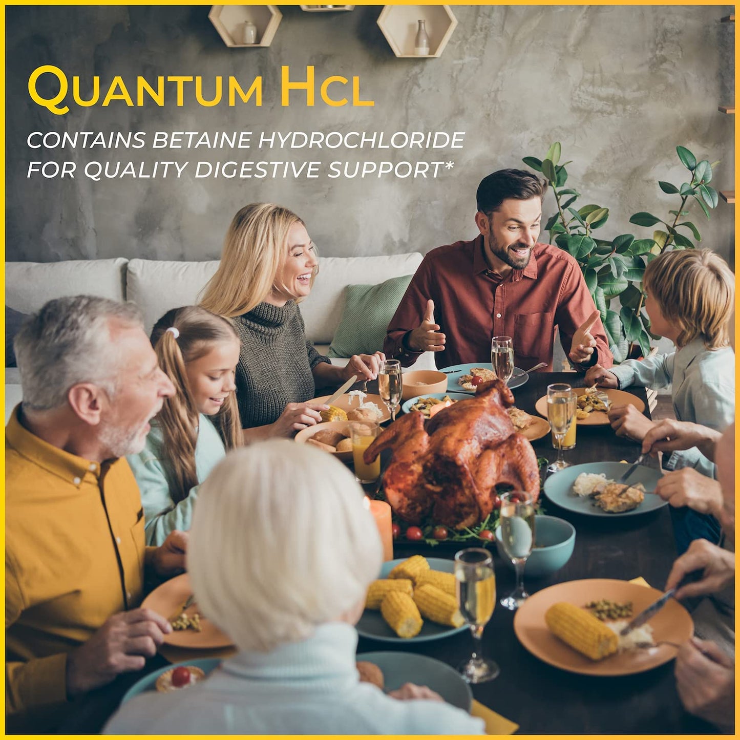 Quantum Nutrition QNL Quantum HCL Betaine HCl Digestive Aid, 180 Capsules