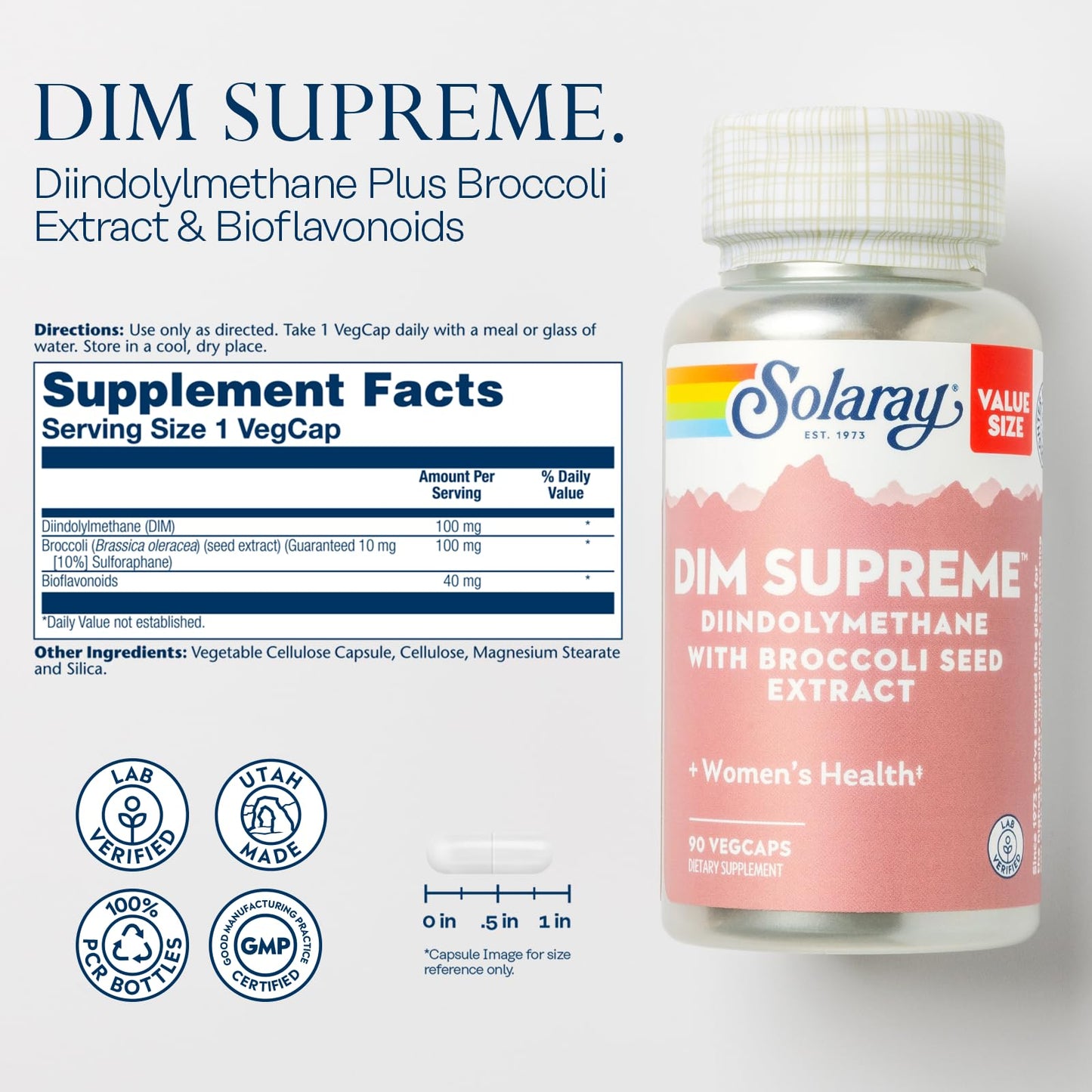 SOLARAY DIM Supreme Capsules 90