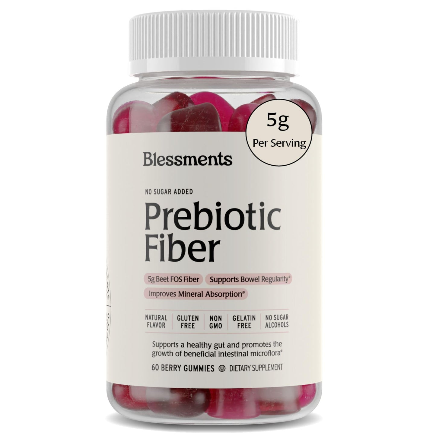 Blessments Prebiotic Fiber Gummies Gummy 60 Count