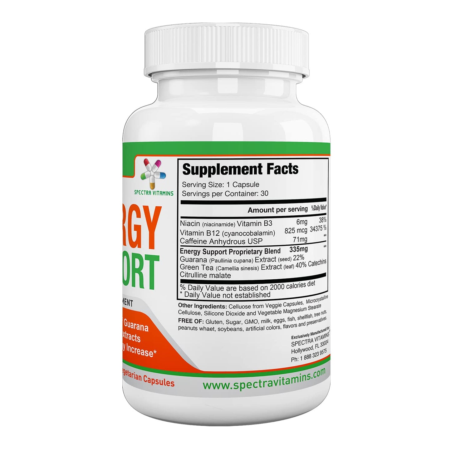 Spectra Vitamins Natural Energy Support 30 Capsules