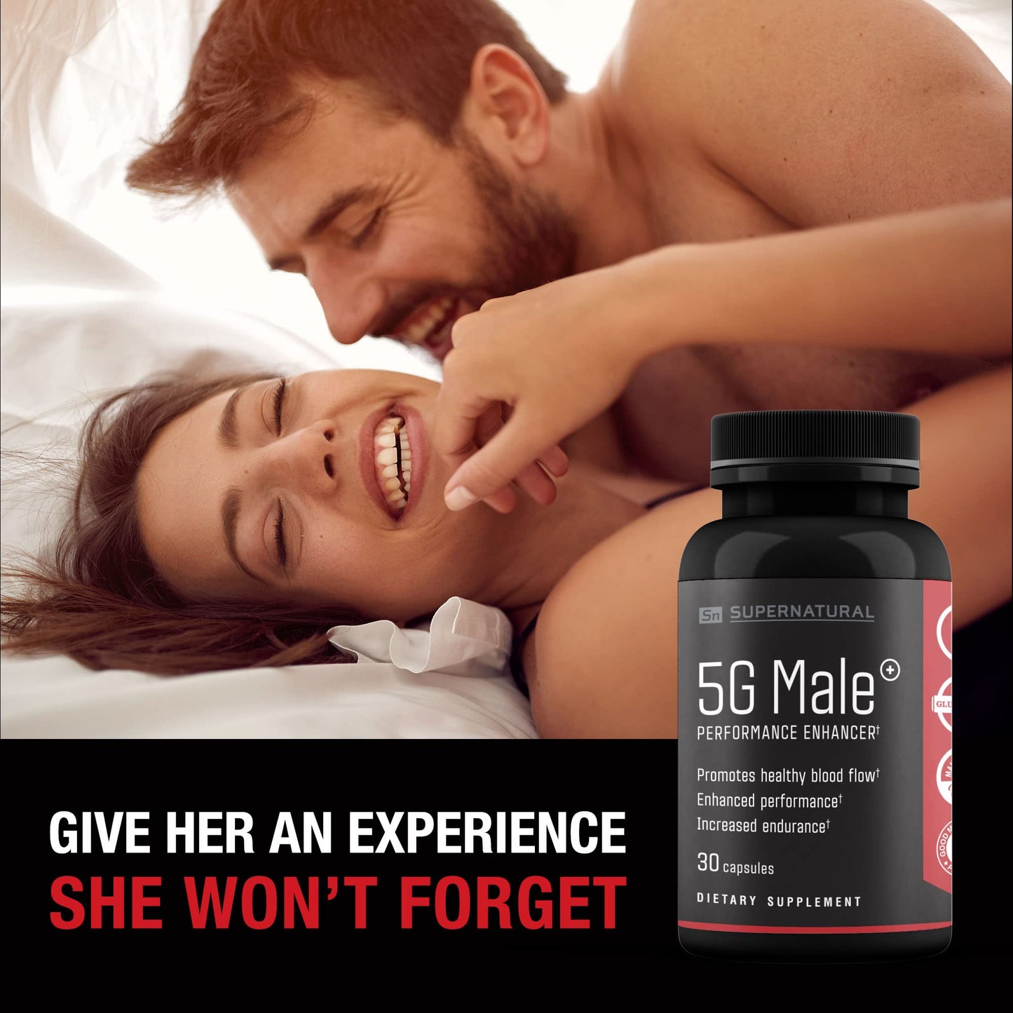 Supernatural Man 5G Male Natural T Booster Enhancing Supplement, 90 Capsules
