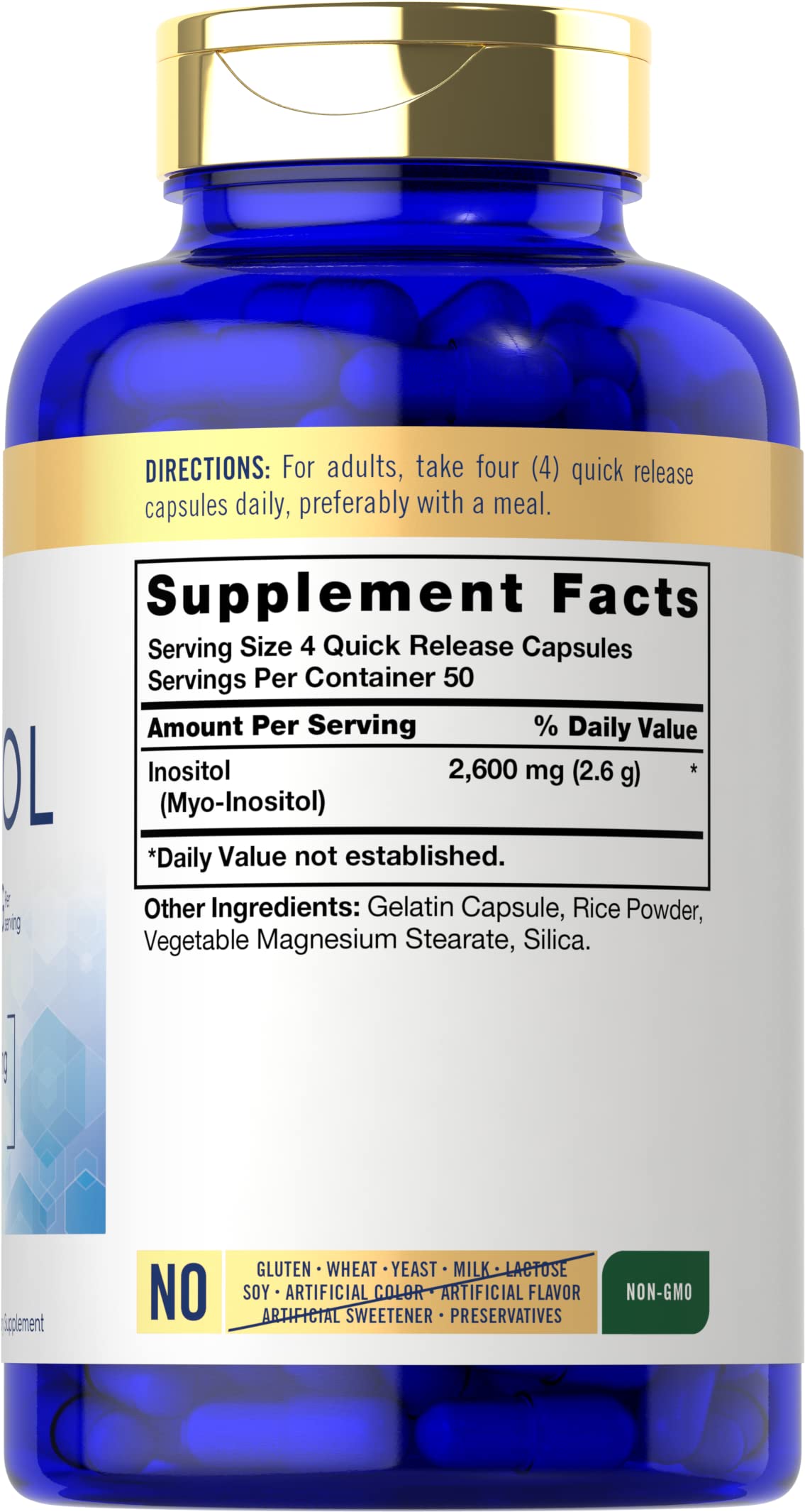 Carlyle Inositol Supplement Capsules 200 Count