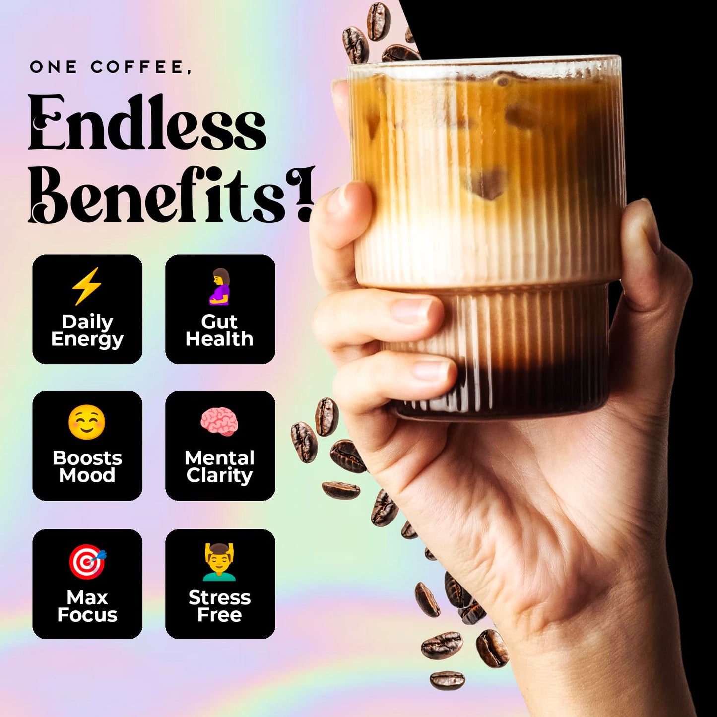 Briodose Adaptogenic Mushroom Coffee with Grass-Fed Collagen & Lion's Mane, Powder, 7 oz