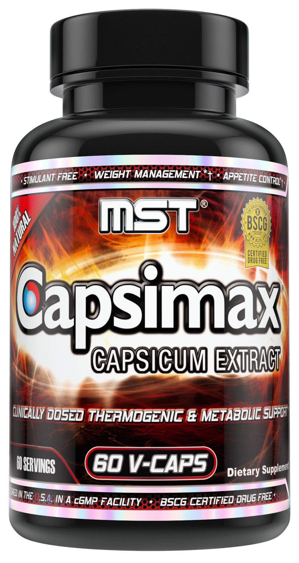 MST Capsimax Supplement 100mg V Capsule 60 Count