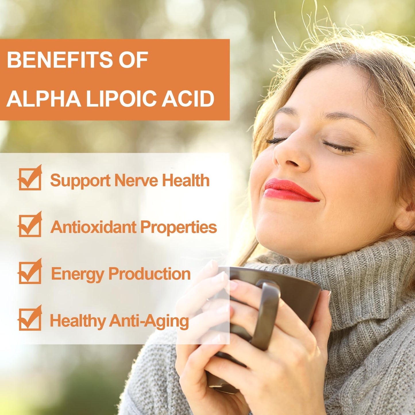 Novafun Alpha-Lipoic Acid 600mg Capsules, 60 Count