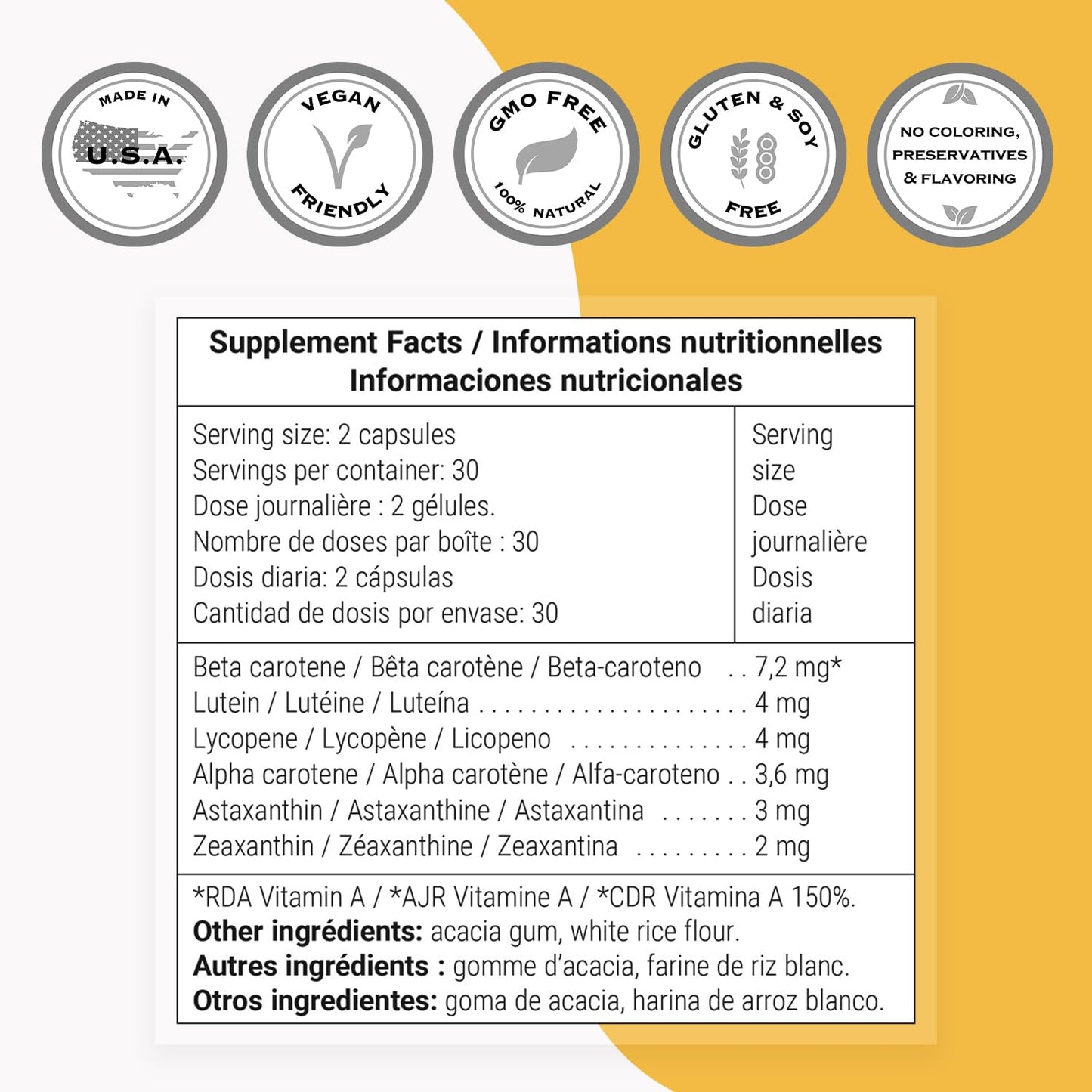 Supersmart Carottol Carotenoid Complex Supplement 60 Capsules
