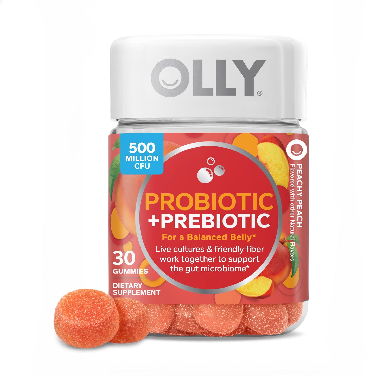 OLLY Probiotic + Prebiotic Gummy, 30 Count
