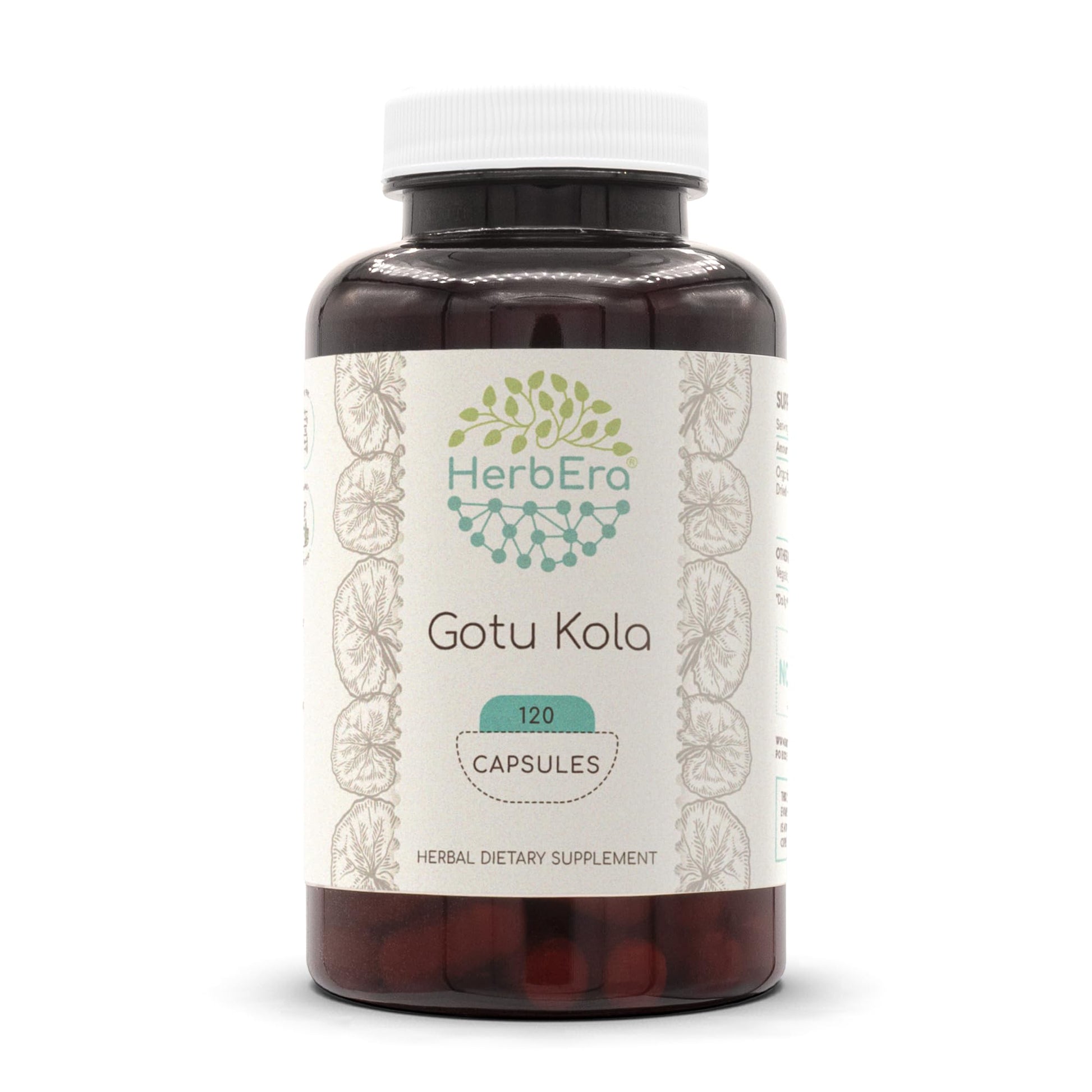 HerbEra Gotu Kola 500 mg Capsule, 120 Count