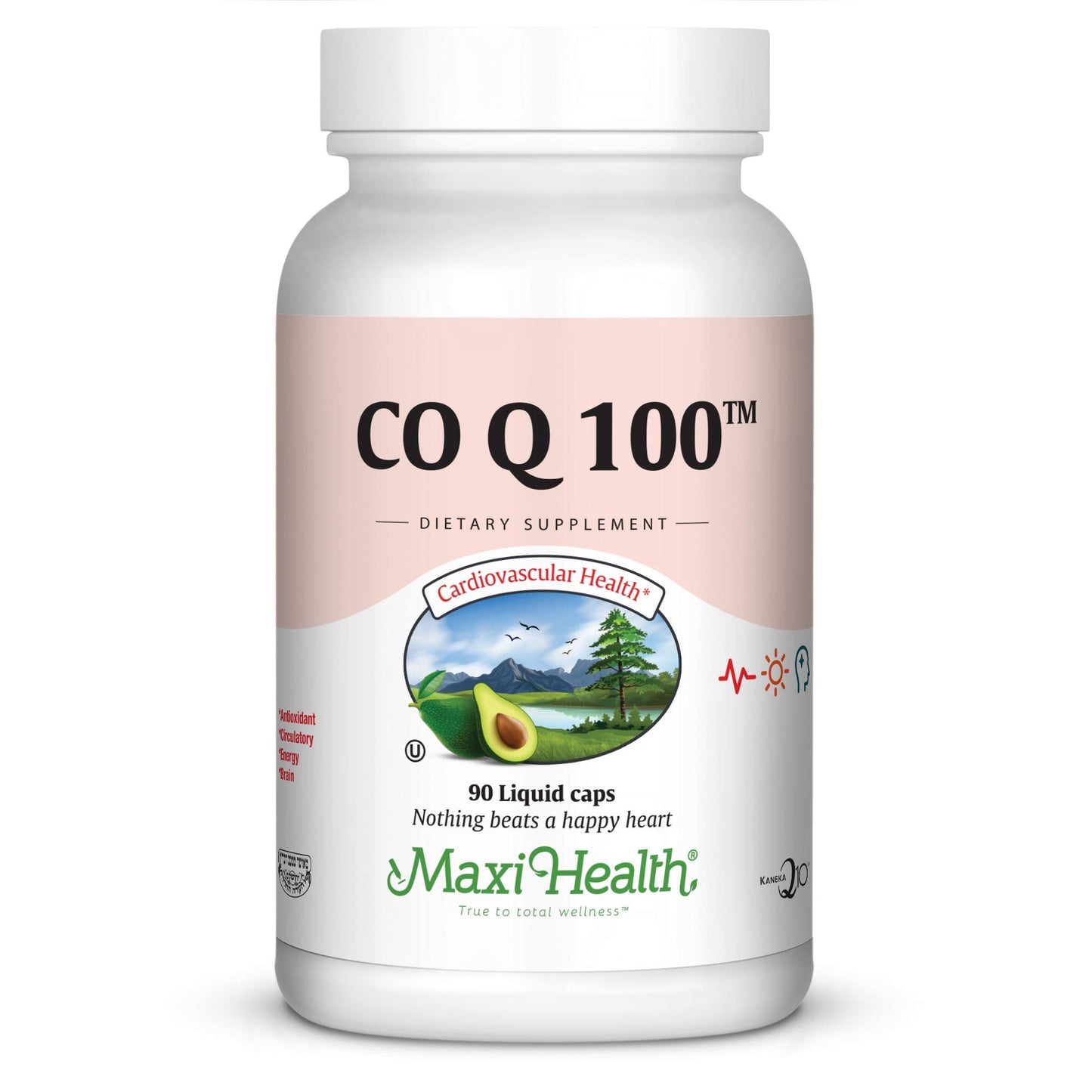 Maxi Health CoQ10 100mg Capsules, 90 Count