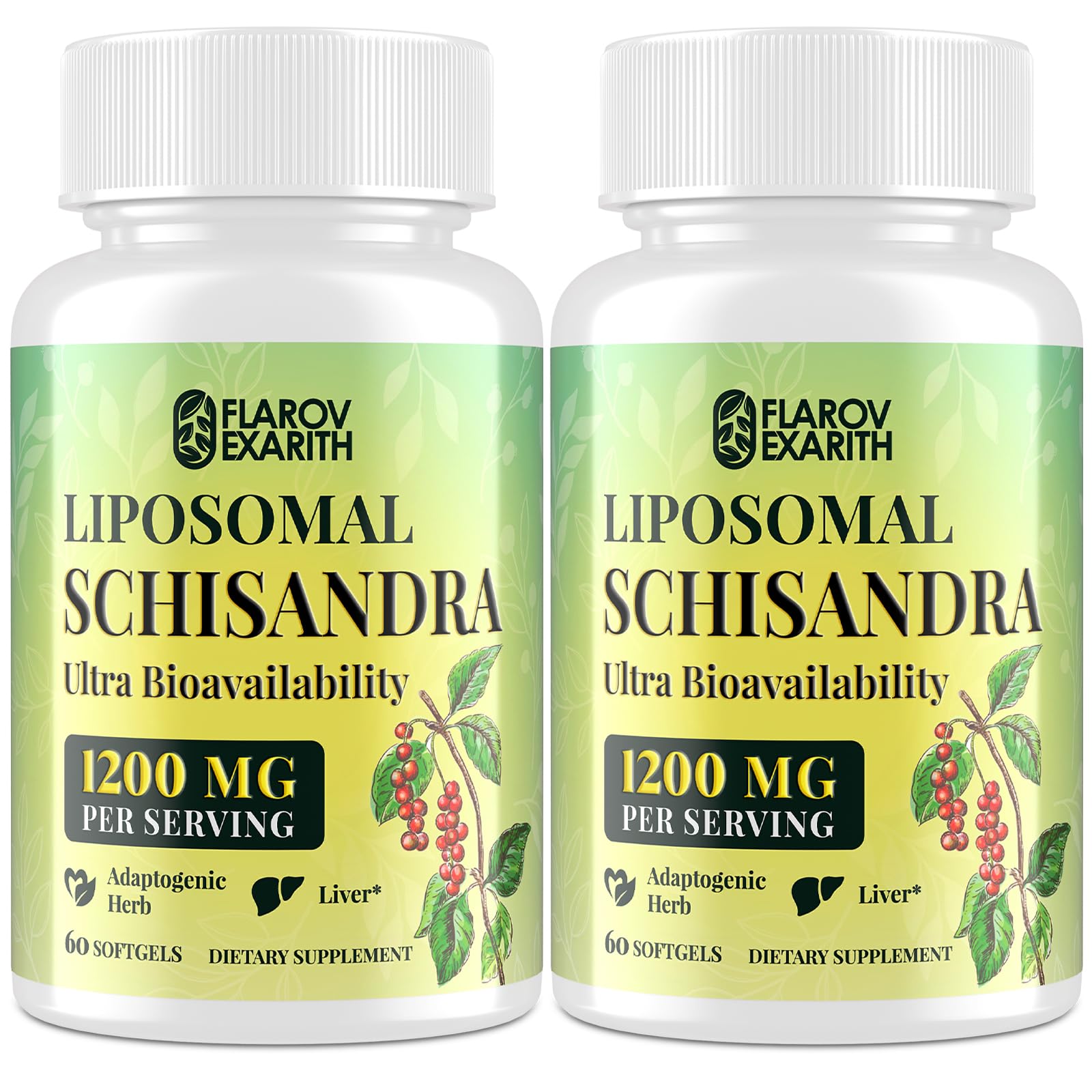 Flarovexarith Liposomal Schisandra Berry Extract 1200mg Softgels 120