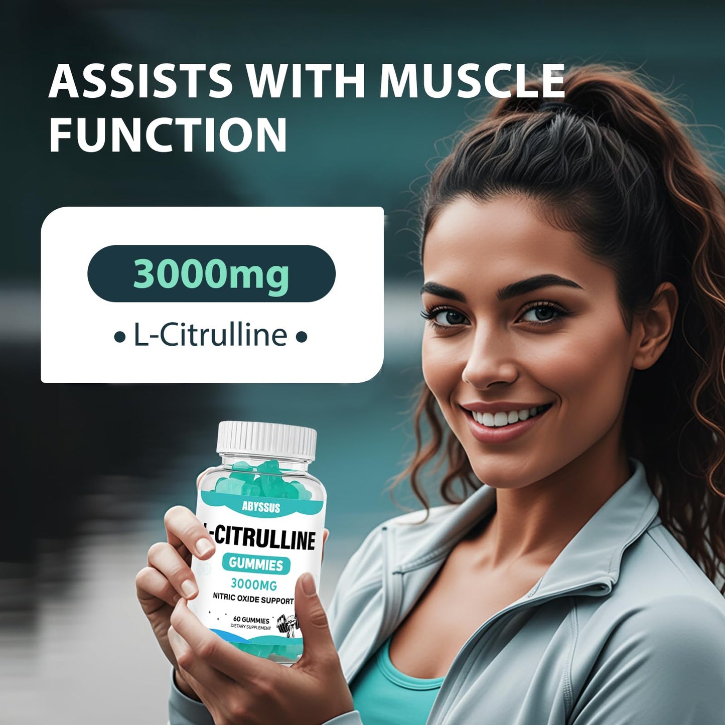ABYSSUS L-Citrulline Gummies for Men 3000mg, Gummy, 60 Count