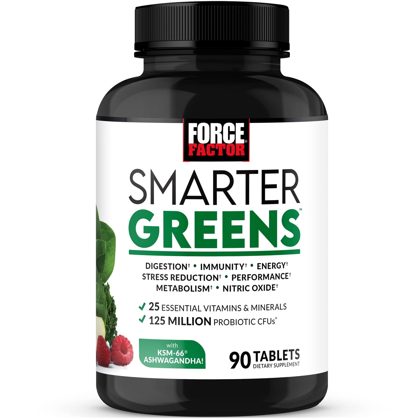Force Factor Smarter Greens Tablets with 25+ Superfoods and Total Beets Beetroot Superfood Formula Bundle – 180 Count