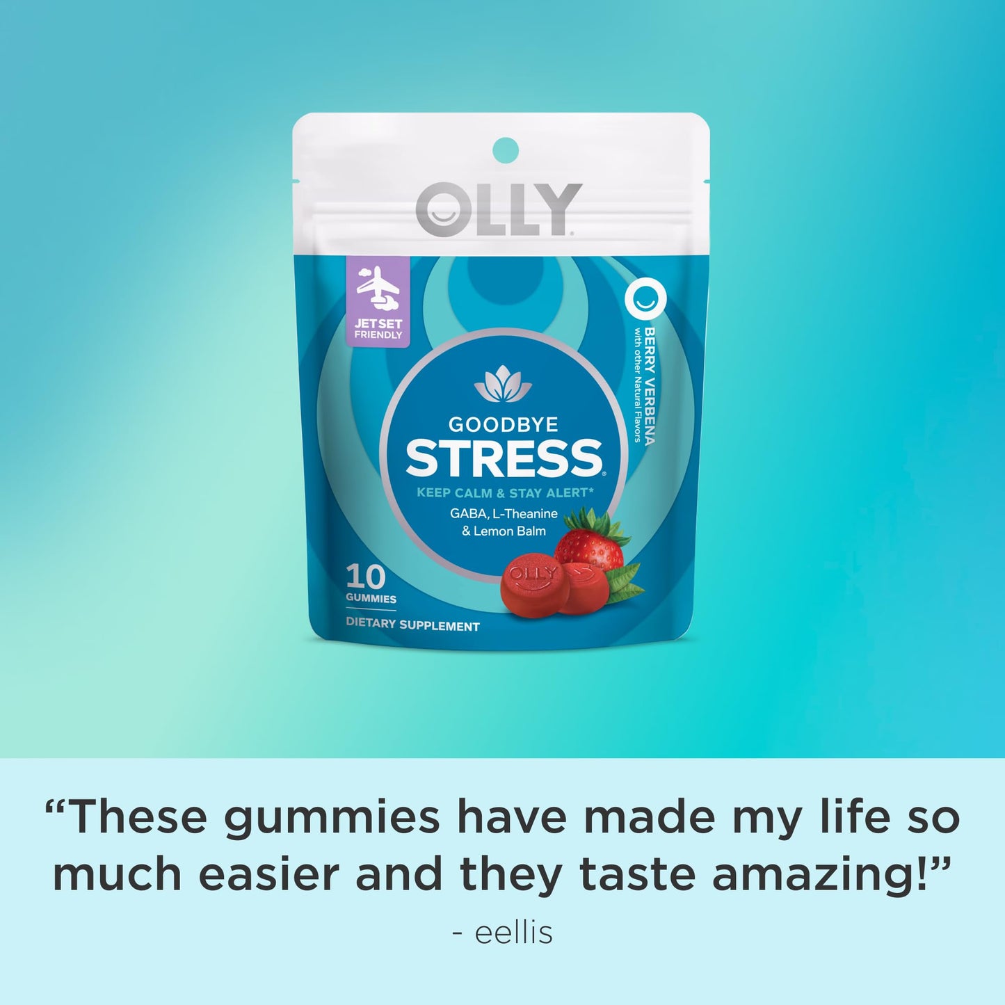 OLLY Goodbye Stress Gummies 10 Count