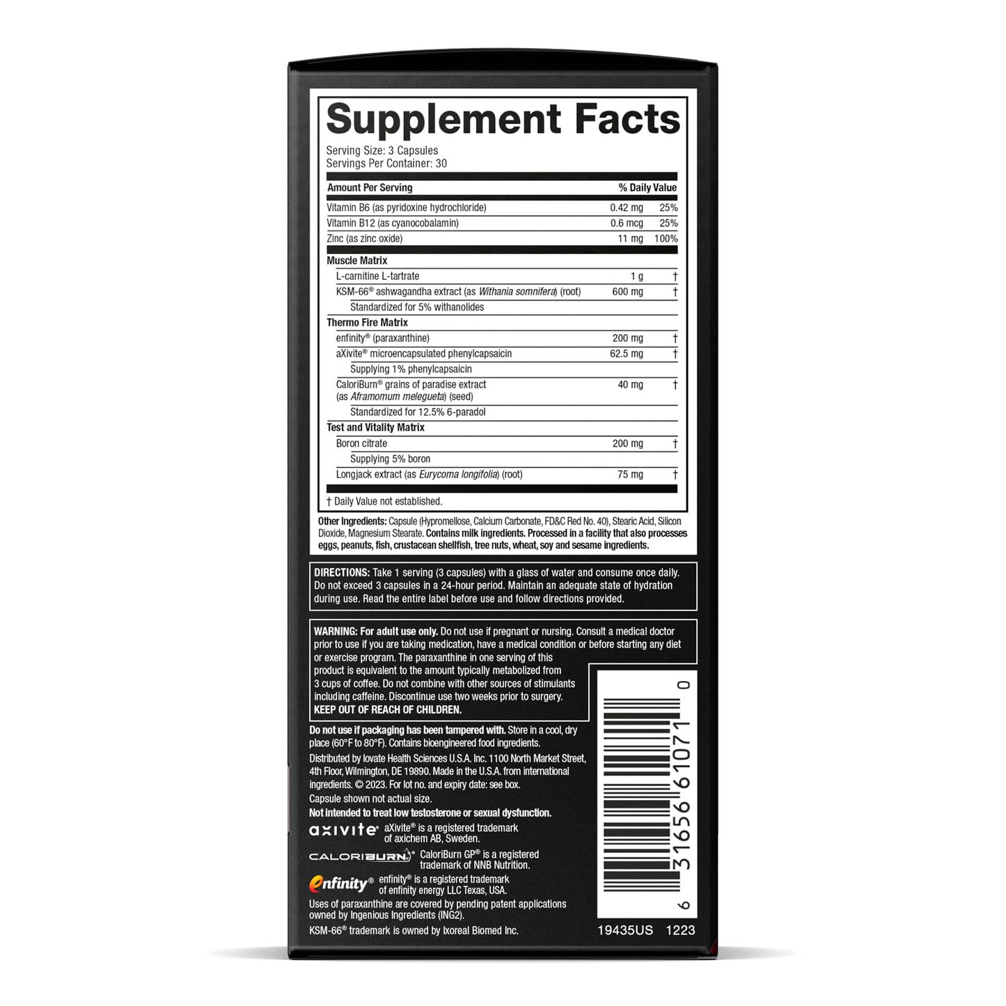 MuscleTech AlphaTest Thermo XTR Capsule 90 Count
