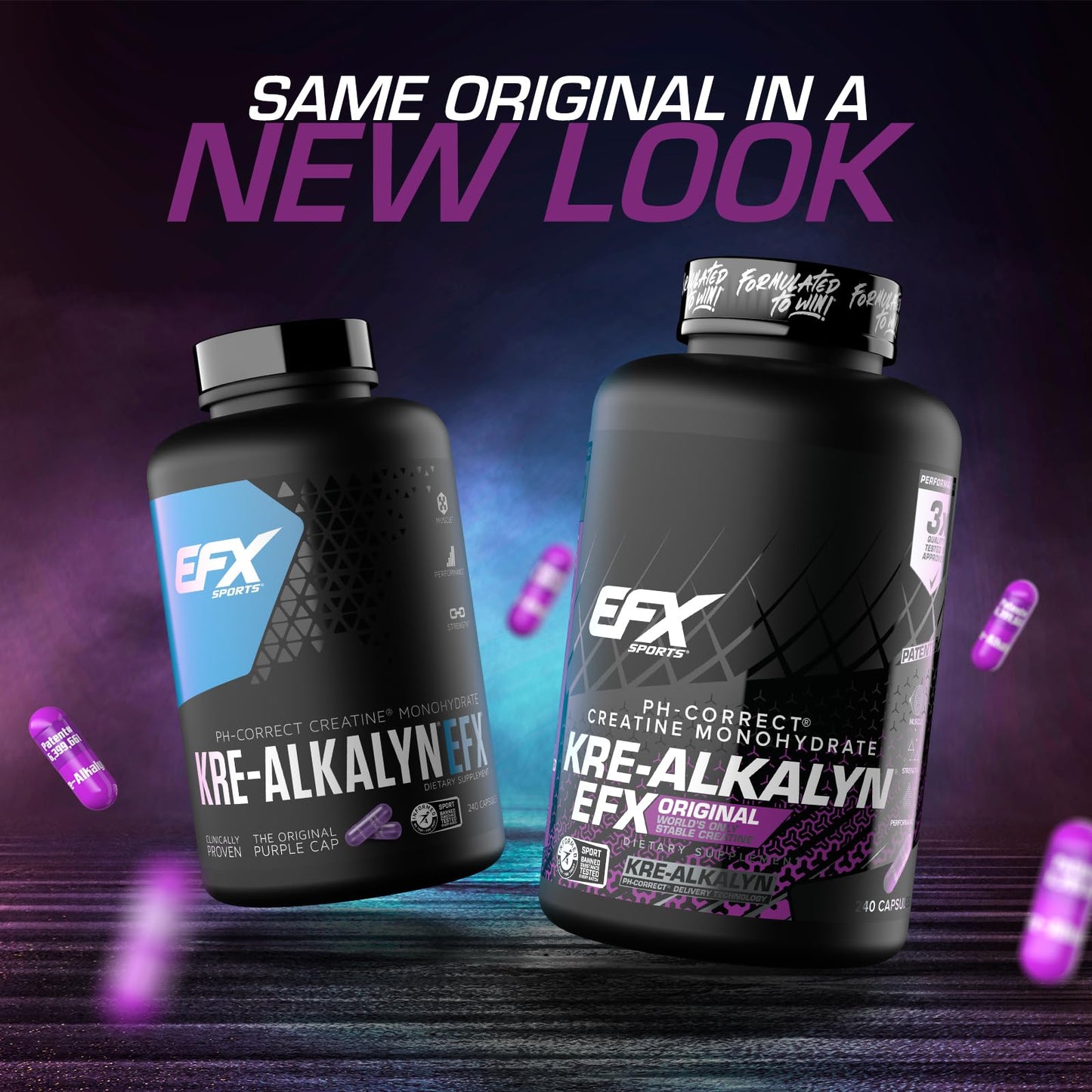 EFX Sports Kre-Alkalyn EFX Creatine Monohydrate Capsule, 240 Capsules