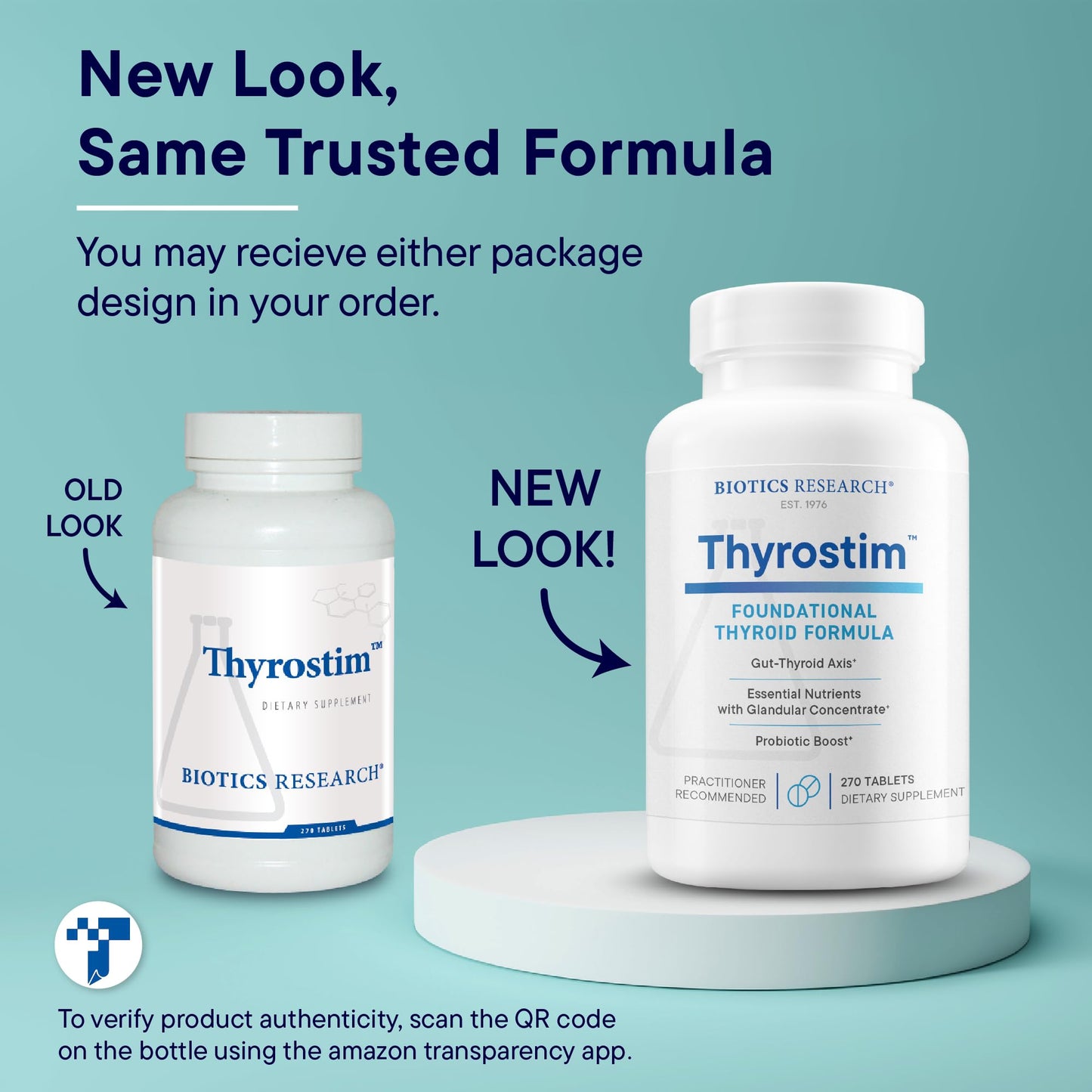 Biotics Research Thyrostim Endocrine & Thyroid Support for Women & Men, 270 Tablets