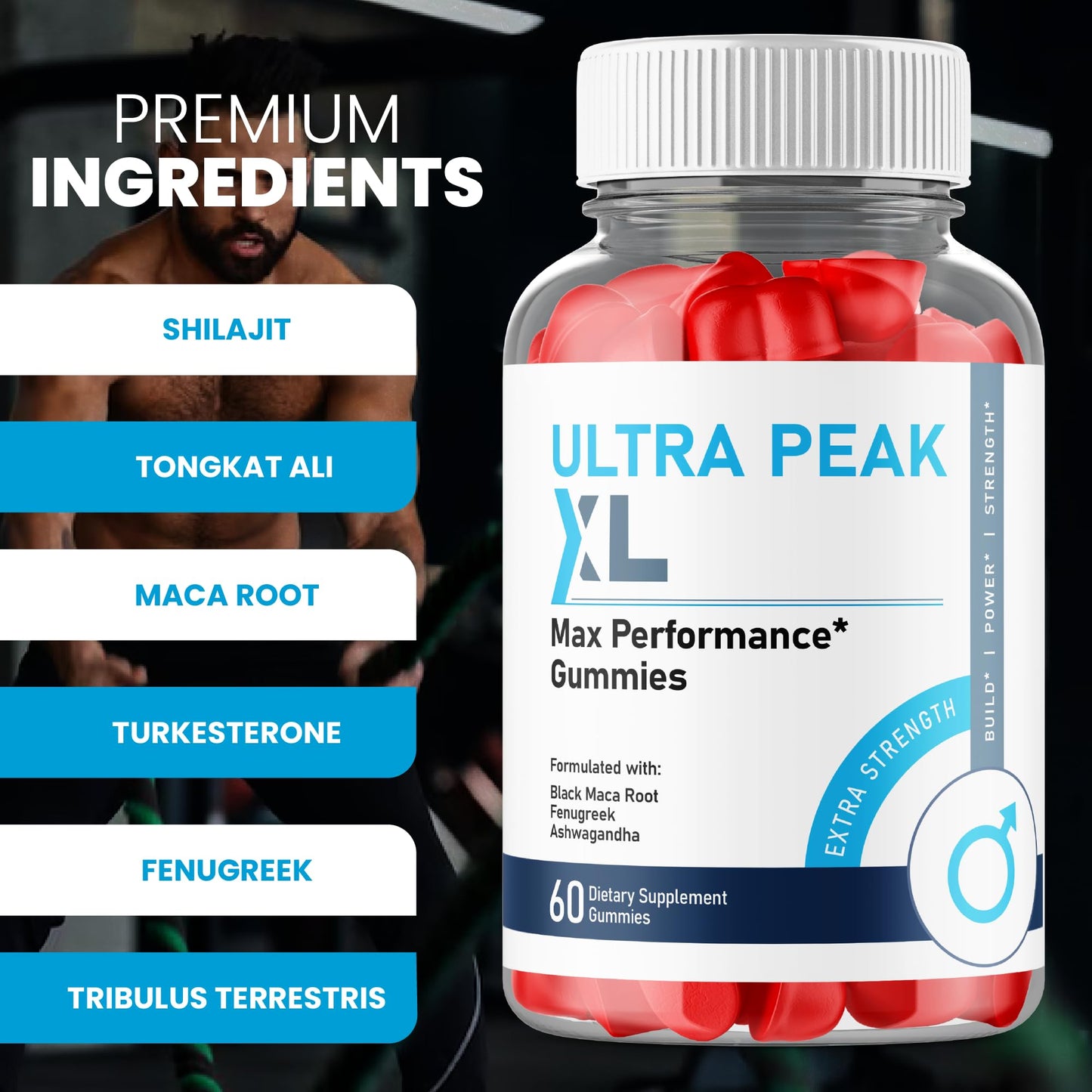 Lofero Ultra Peak XL Performance Gummies for Men, 300 ct