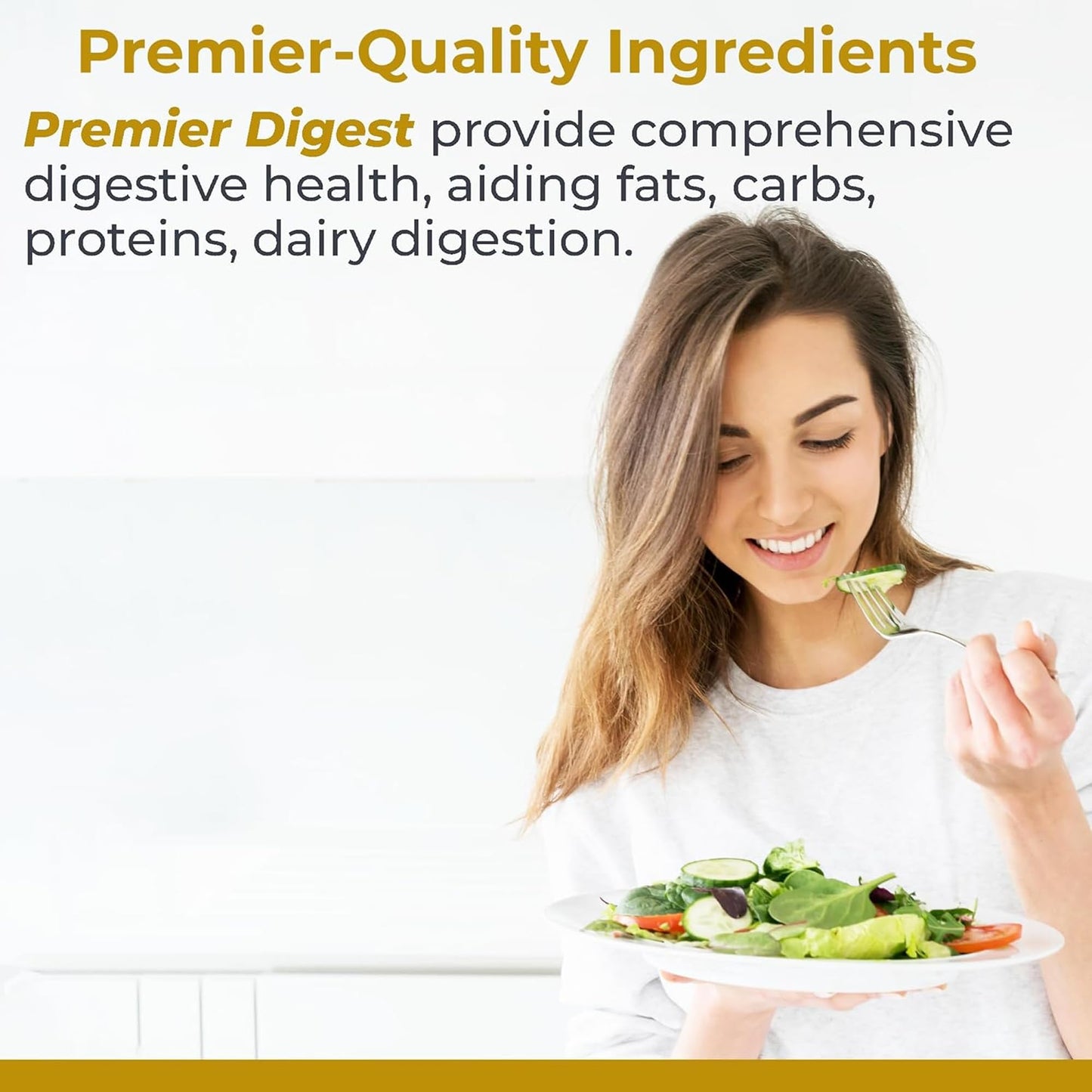 Premier Research Labs Active Digestive Enzymes with Probiotic and Prebiotics - Amylase, Protease & Lipase, 60 Capsules