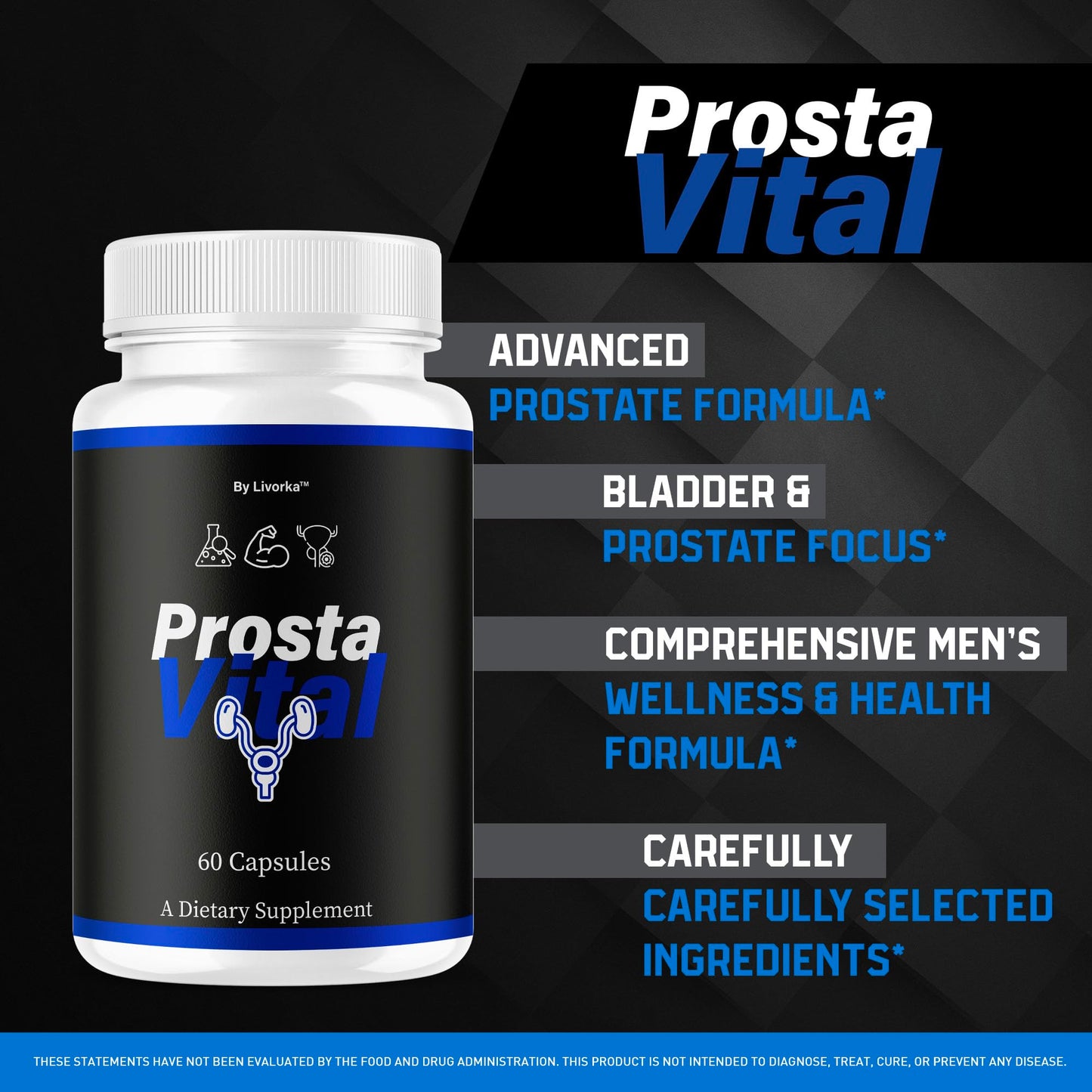 LIVORKA ProstaVital for Men Capsules 60 Count