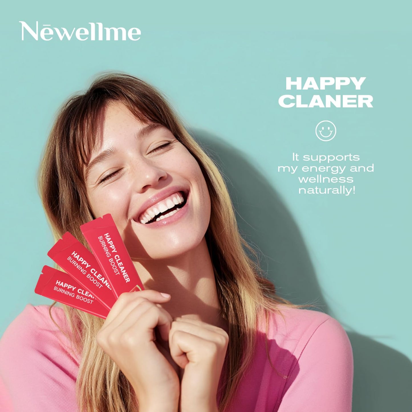 NEWELLME Watermelon Berry Probiotics Powder, 4.4 Ounce