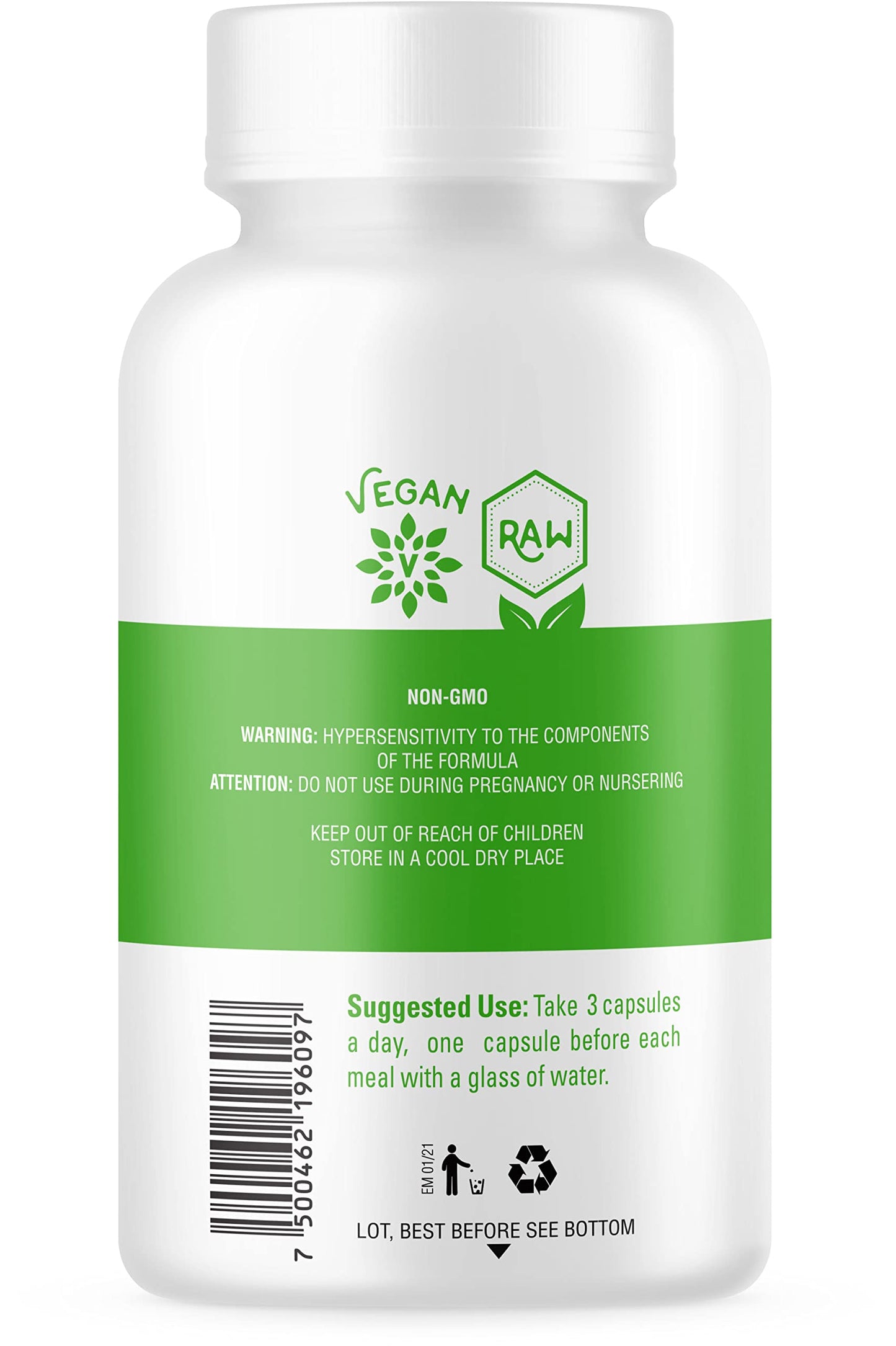 OS Organic Side Organic Ginger Capsules 60 Capsules