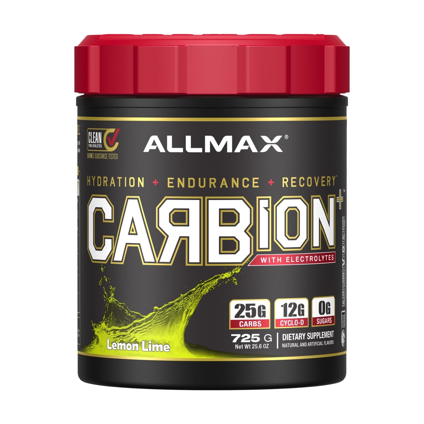 ALLMAX CARBION+ Lemon Lime Powder 25 Servings