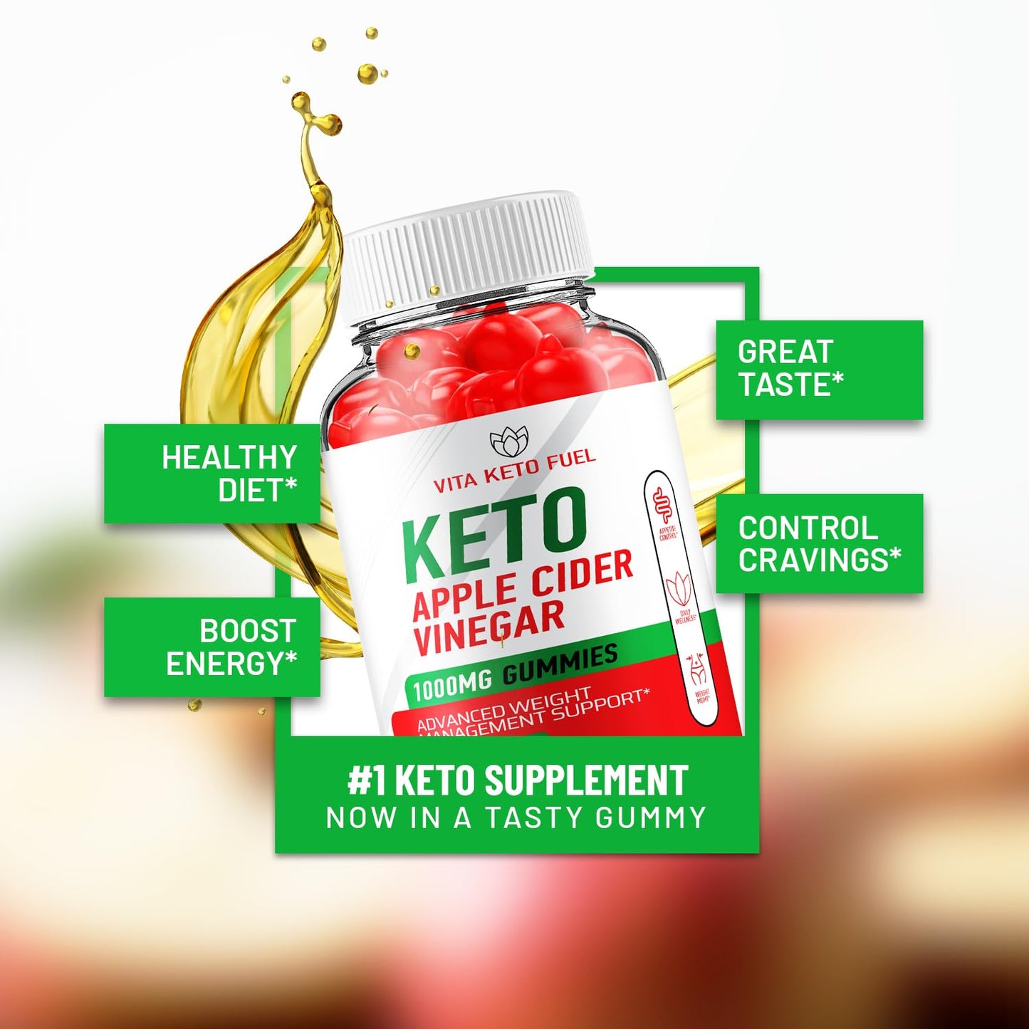 Indelo Vita Keto Fuel ACV Gummies 60 Gummies
