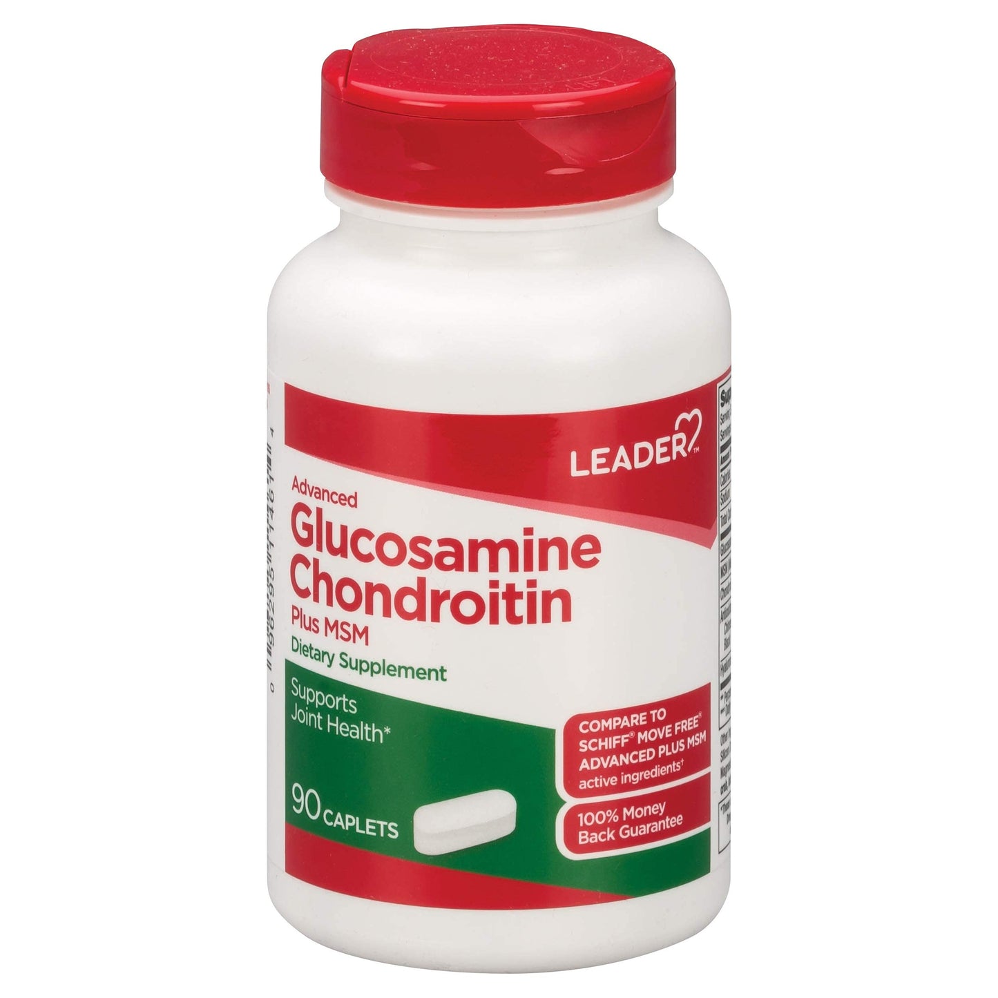 Leader Advanced Glucosamine Chondroitin Plus MSM 90 Caplets