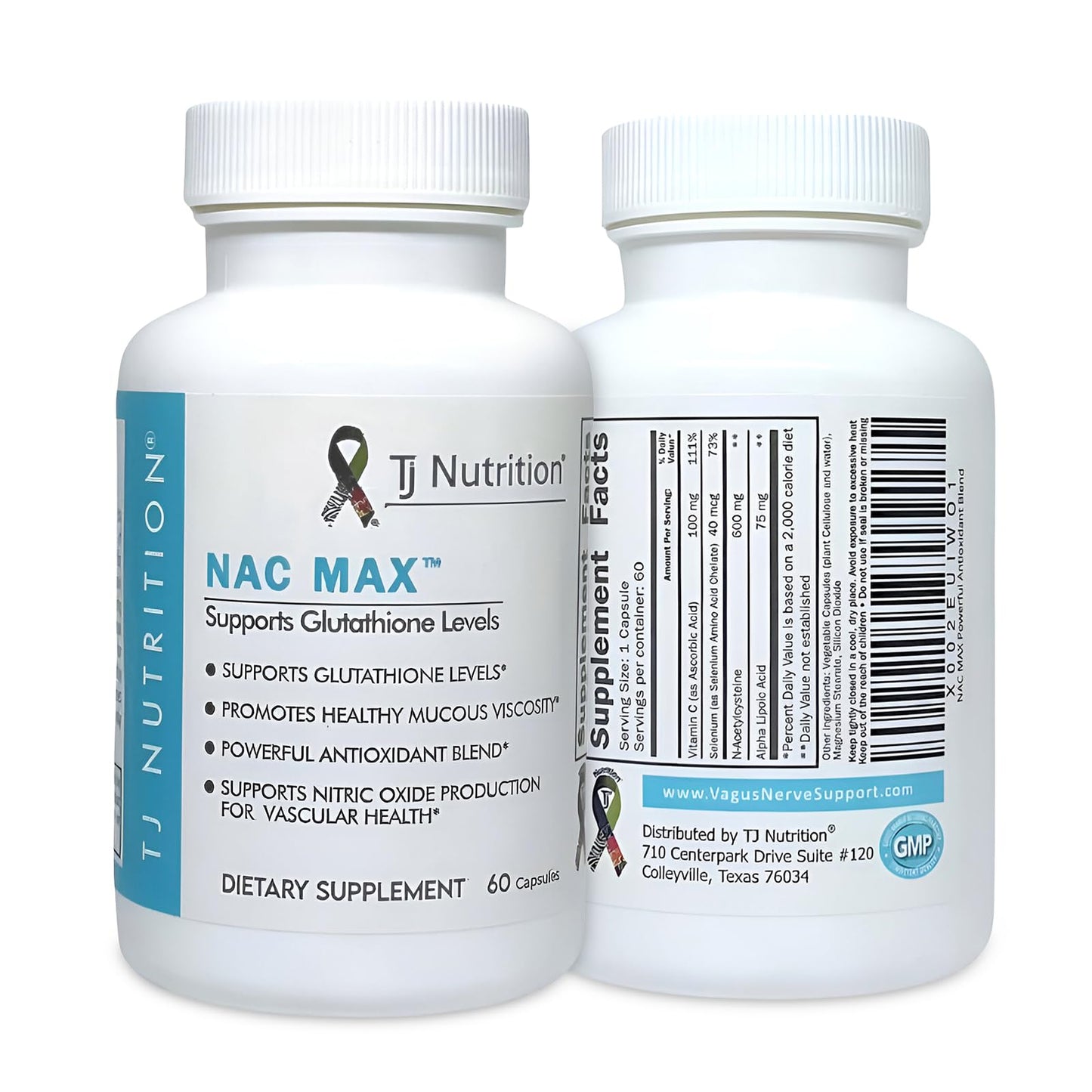 TJ Nutrition NAC MAX Powder 60 Count